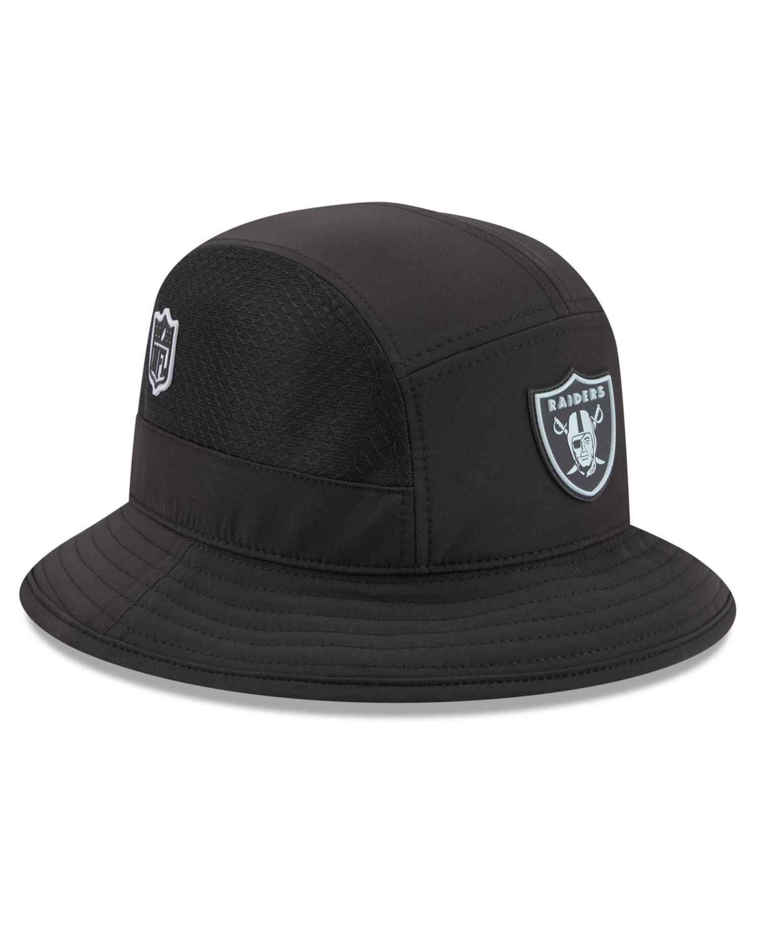 Men's Black Las Vegas Raiders 2026 Sideline Bucket Hat