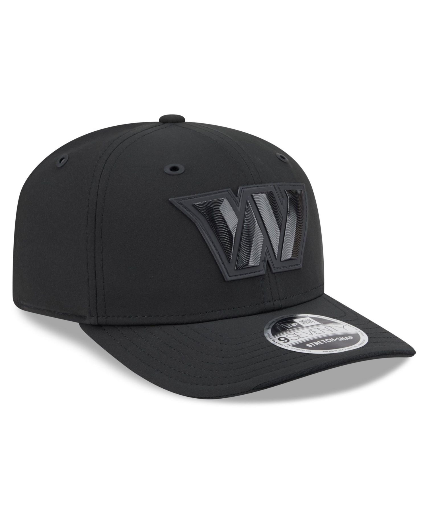Men's Black Washington Commanders 2026 Sideline 9SEVENTY Adjustable Hat