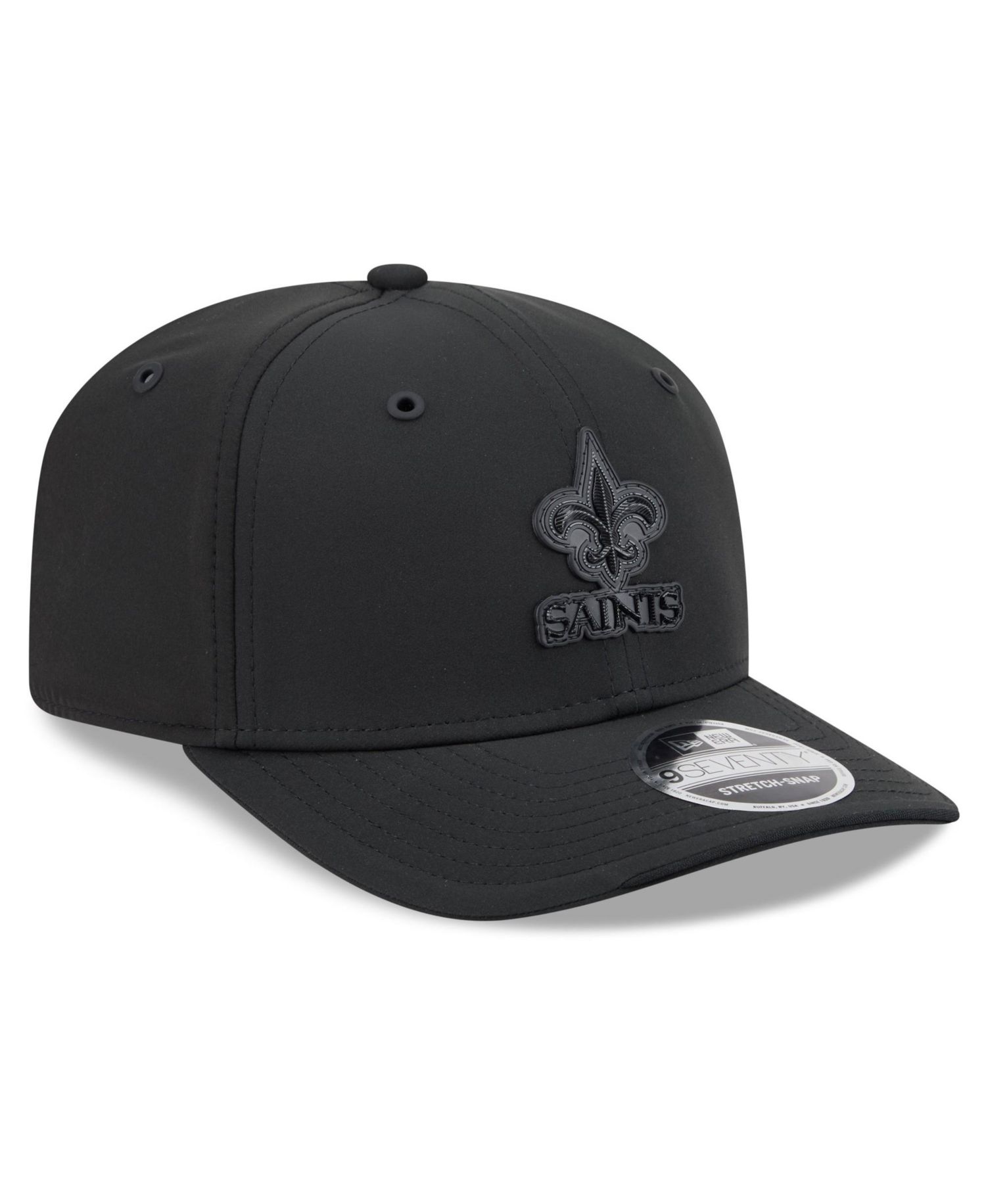 Men's Black New Orleans Saints 2026 Sideline 9SEVENTY Adjustable Hat