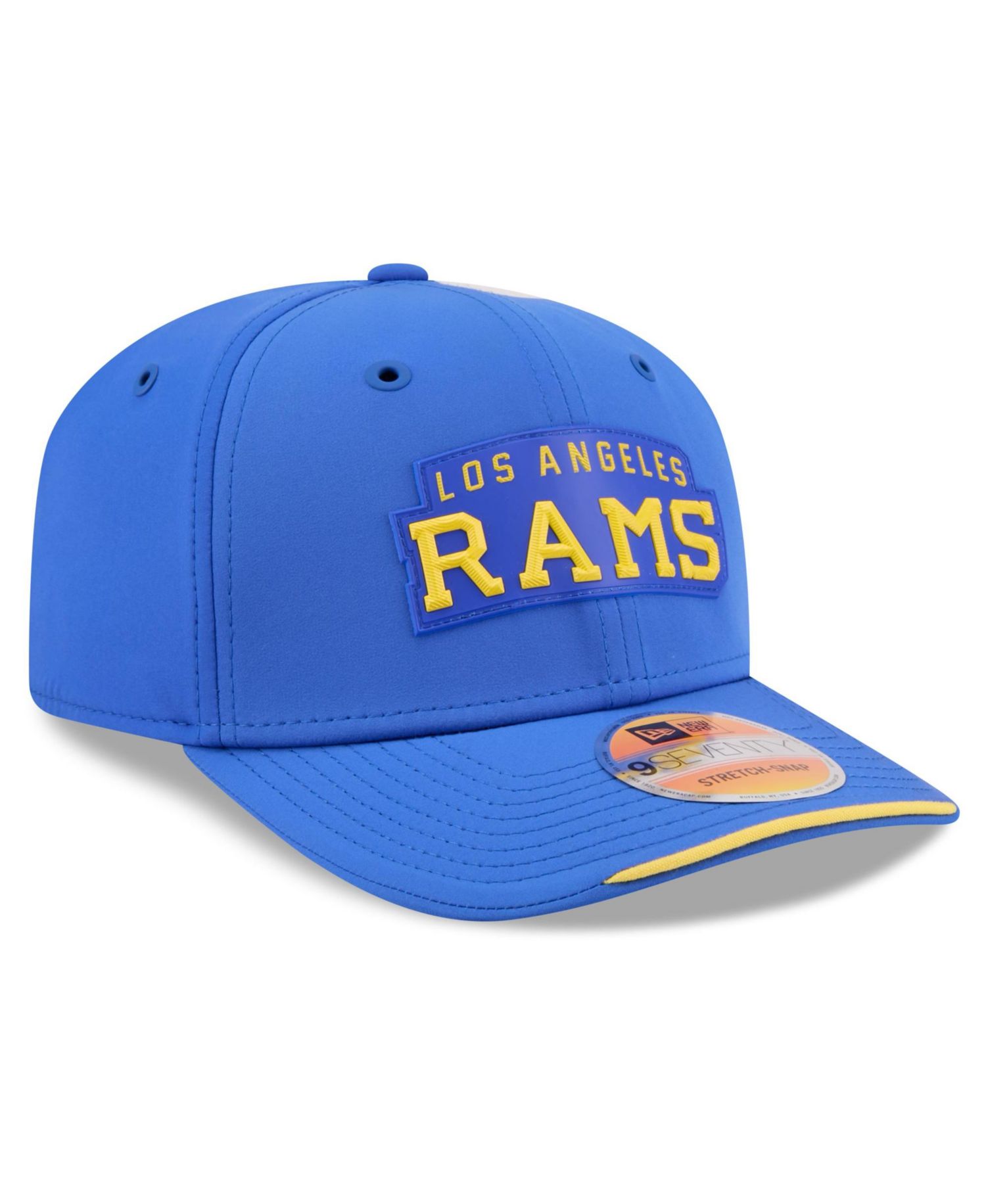Men's Royal Los Angeles Rams 2026 Sideline Throwback 9SEVENTY Adjustable Hat