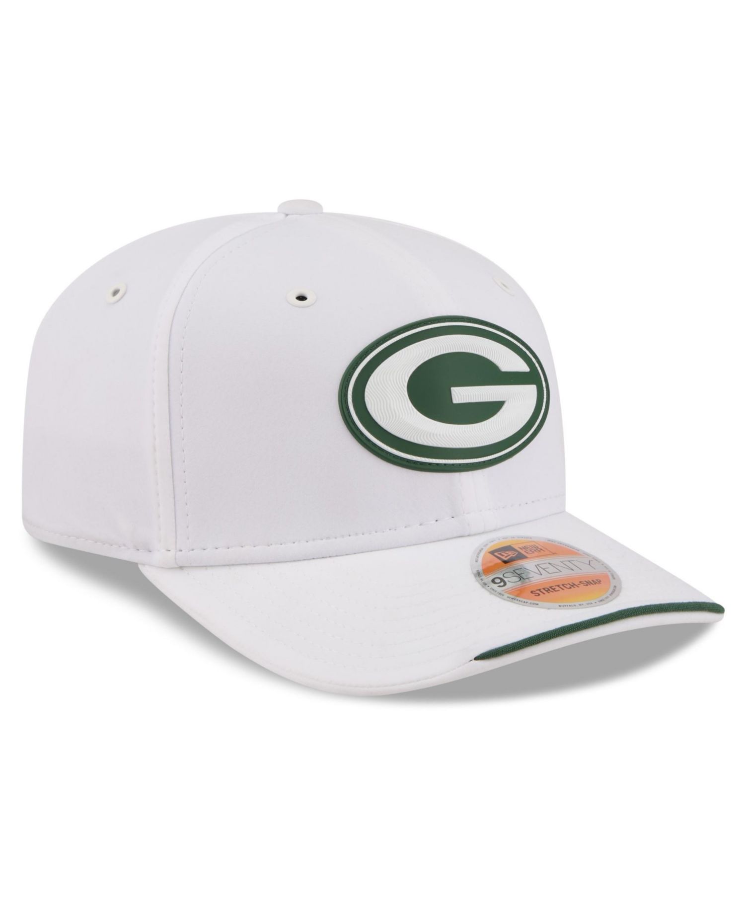 Men's White Green Bay Packers 2026 Sideline 9SEVENTY Adjustable Hat