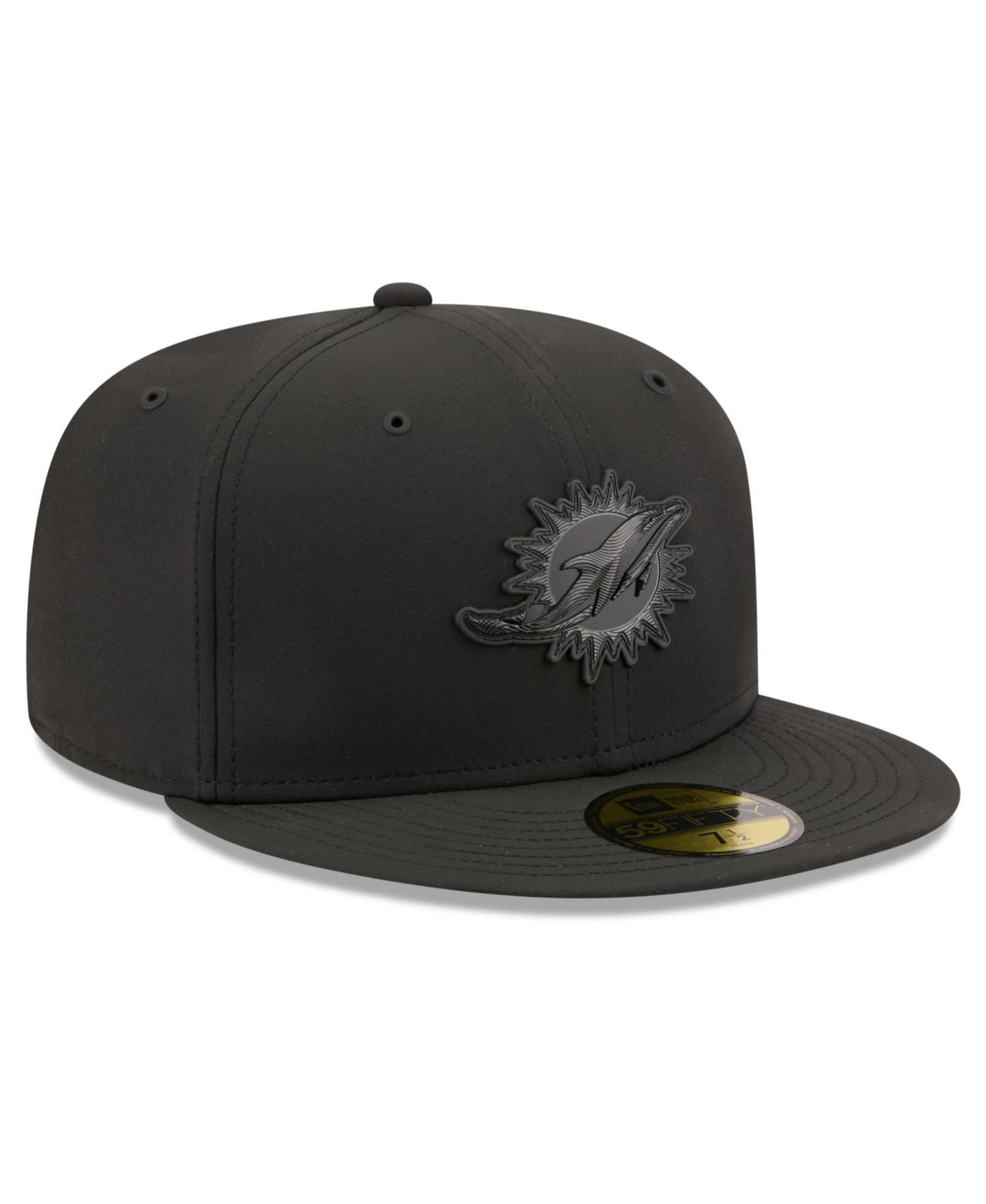 Men's Black Miami Dolphins 2026 Sideline 59FIFTY Fitted Hat