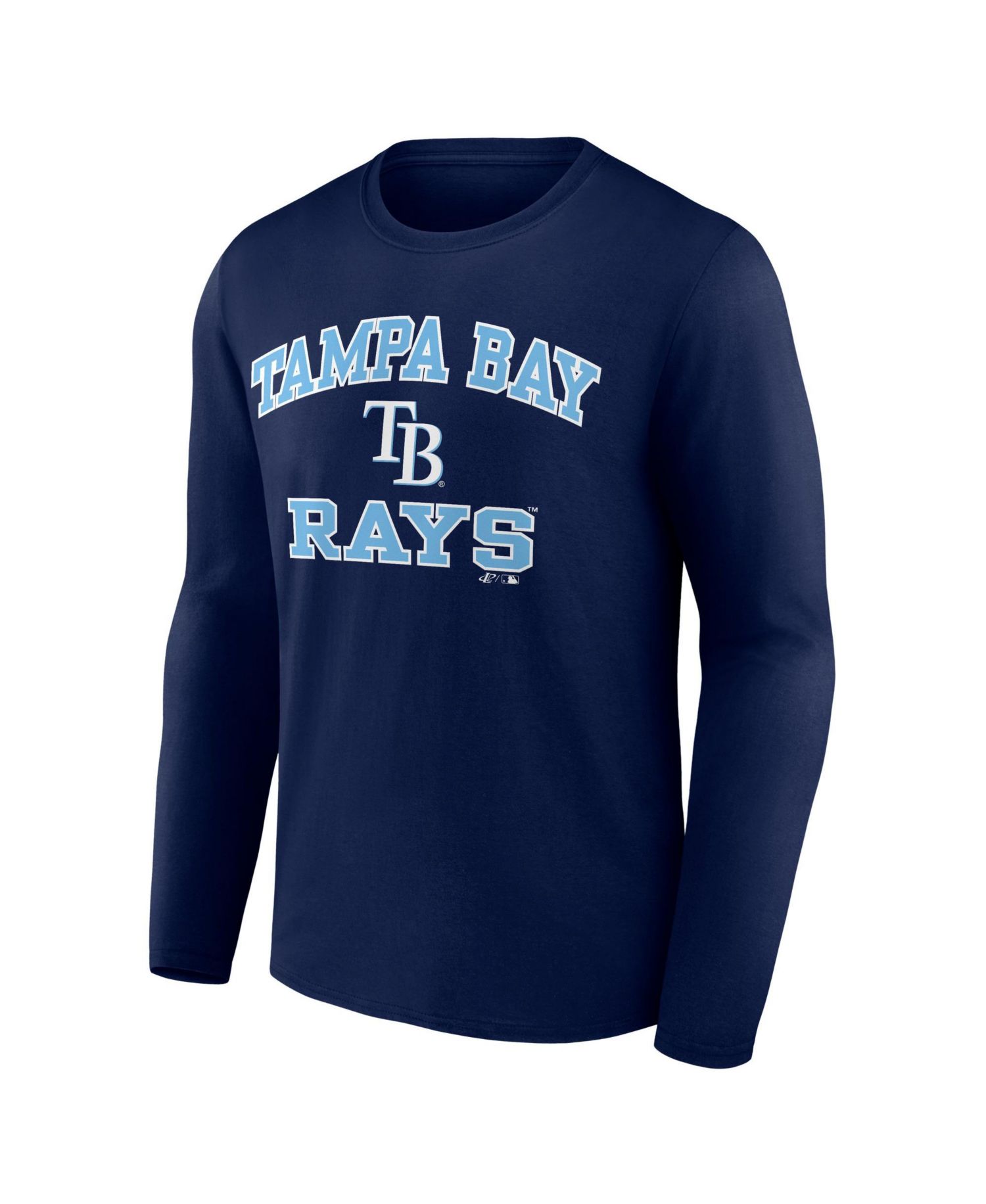 Men's Navy Tampa Bay Rays Heart Soul Long Sleeve T-Shirt