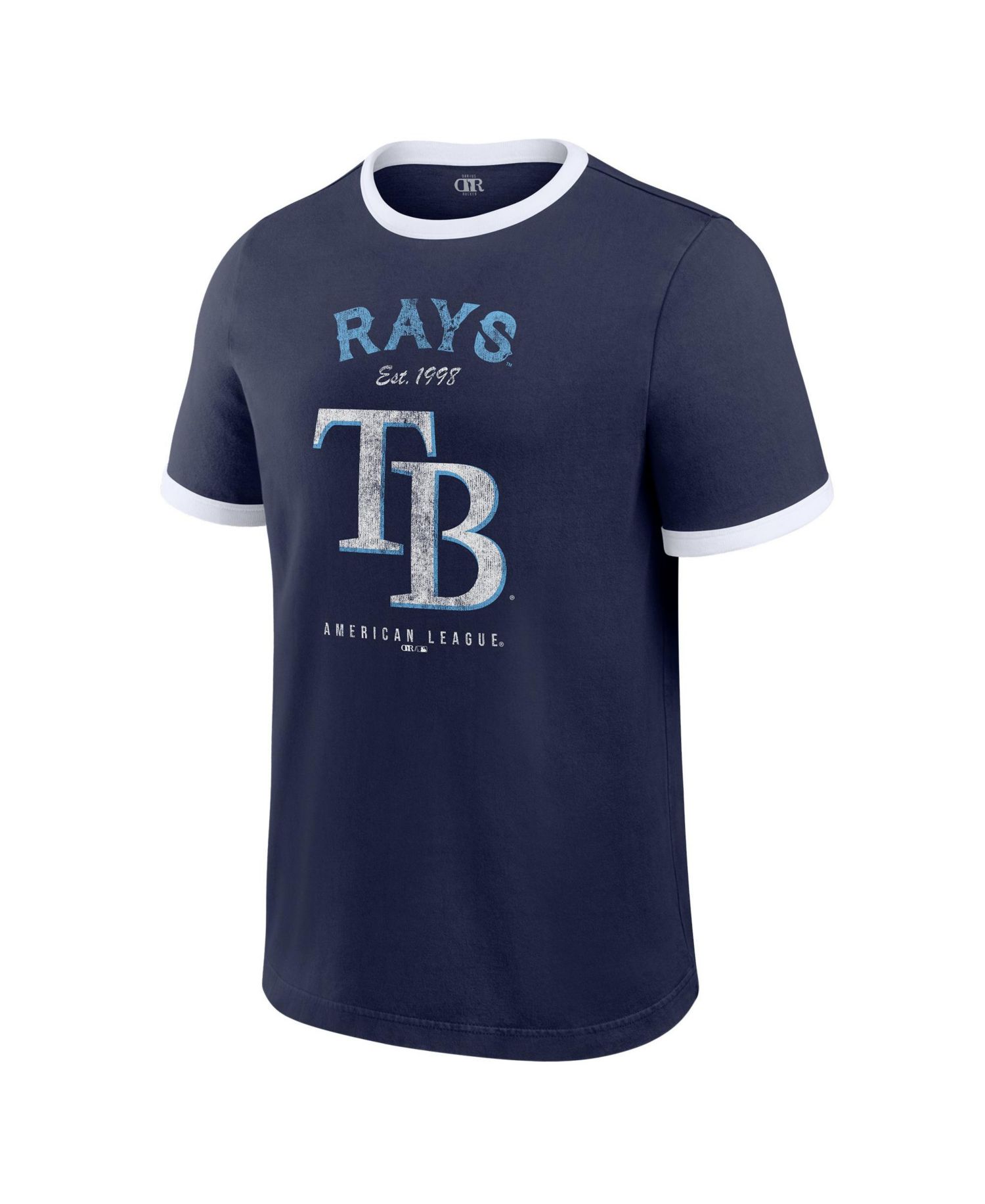 Men's Navy Tampa Bay Rays Washed Ringer T-Shirt