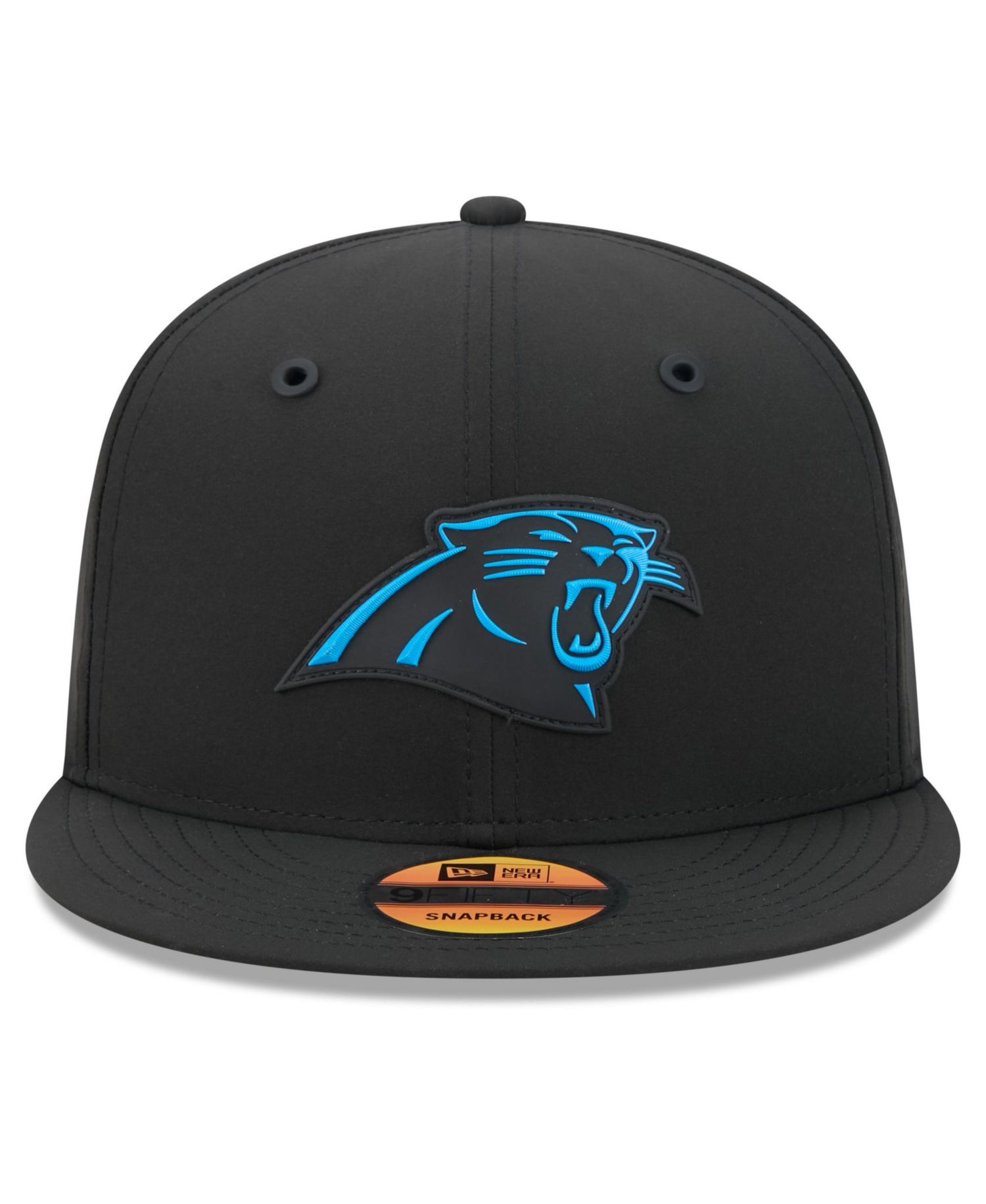 Men's Black Carolina Panthers 2026 Sideline 9FIFTY Snapback Hat