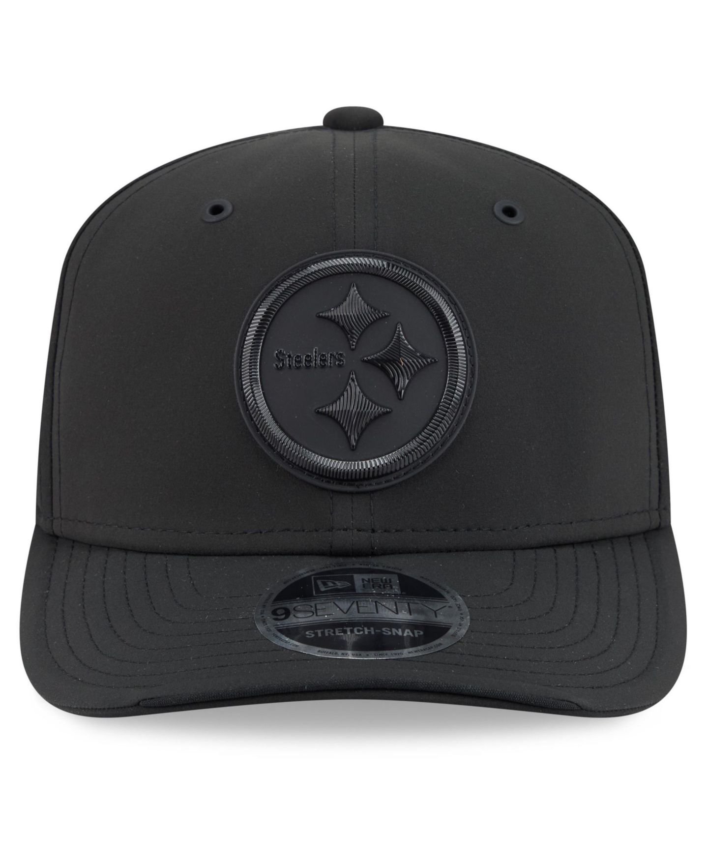 Мужская кепка New Era Black Pittsburgh Steelers 2026 Sideline 9SEVENTY Adjustable Hat — фото 5