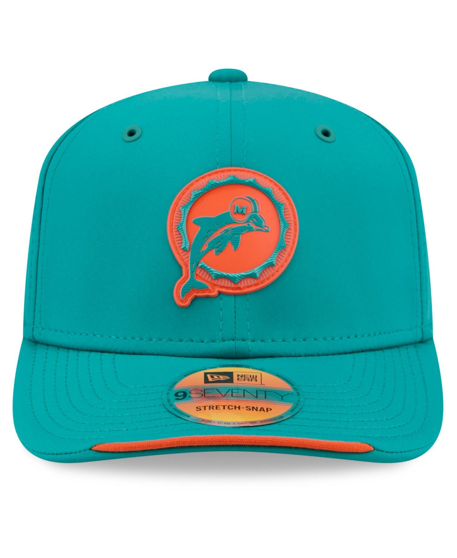 Men's Aqua Miami Dolphins 2026 Sideline Throwback 9SEVENTY Adjustable Hat