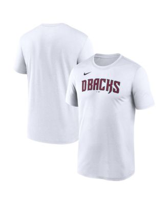 Men's White Arizona Diamondbacks New Legend Wordmark Dri-FIT T-Shirt