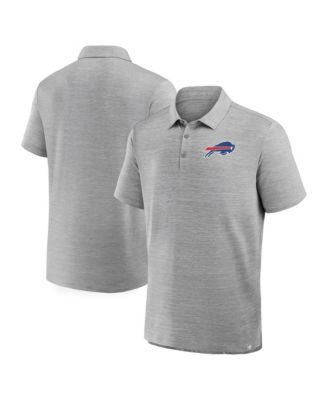 Men's Heather Gray Buffalo Bills Clutch Polo Shirt
