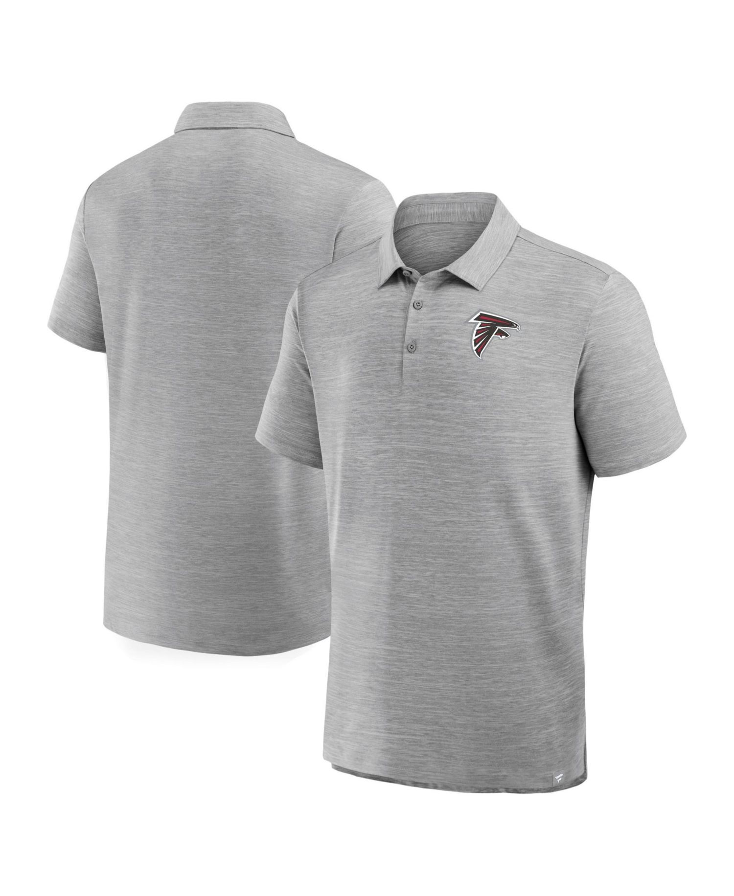 Men's Heather Gray Atlanta Falcons Clutch Polo Shirt