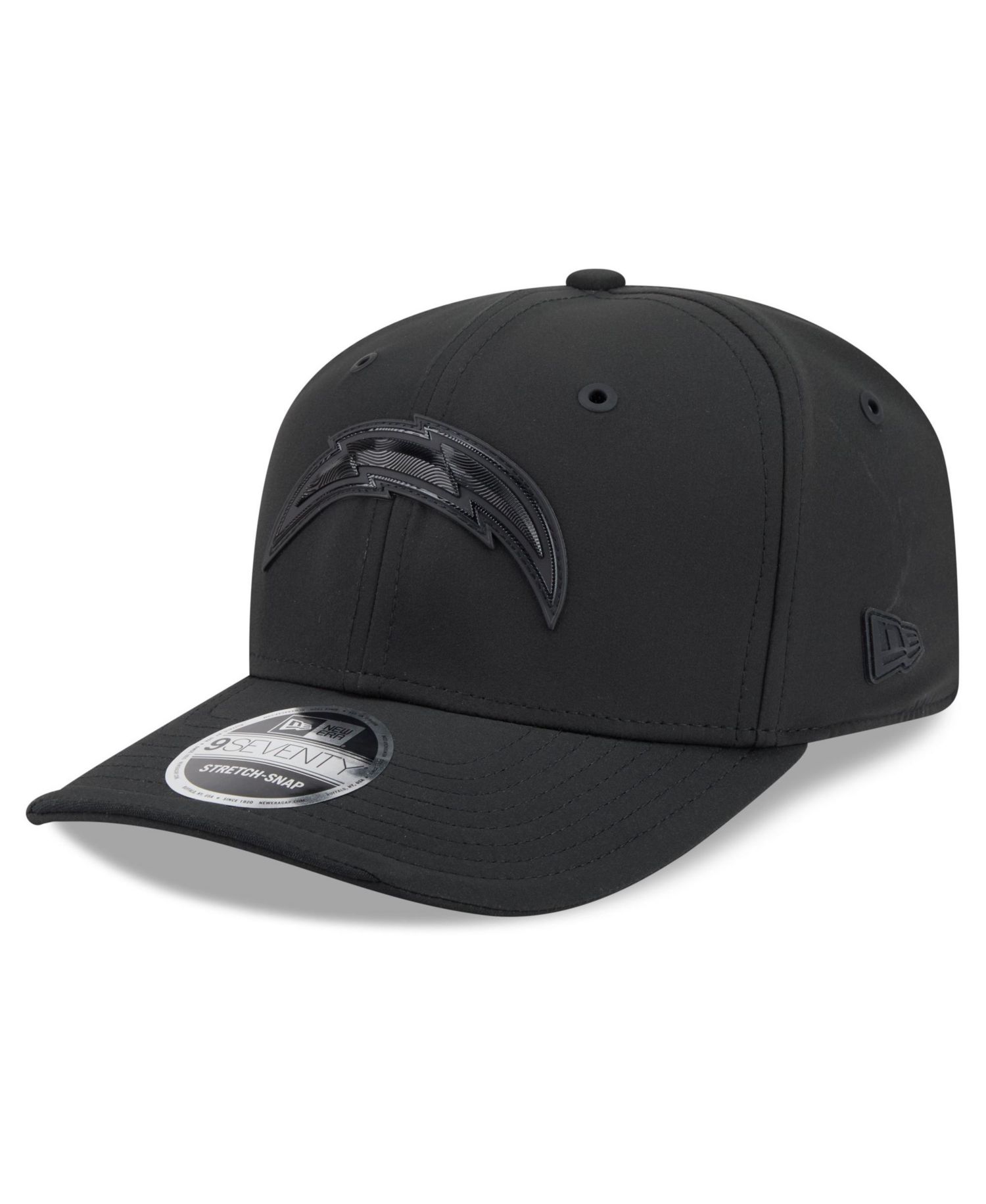Men's Black Los Angeles Chargers 2026 Sideline 9SEVENTY Adjustable Hat