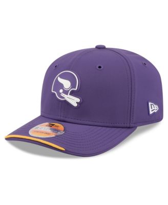 Men's Purple Minnesota Vikings 2026 Sideline Throwback 9SEVENTY Adjustable Hat