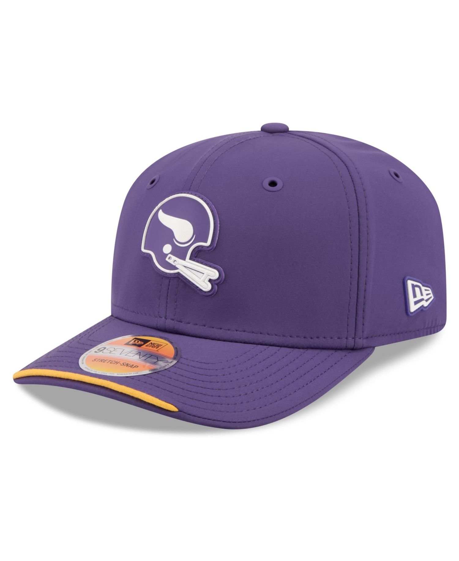 Men's Purple Minnesota Vikings 2026 Sideline Throwback 9SEVENTY Adjustable Hat