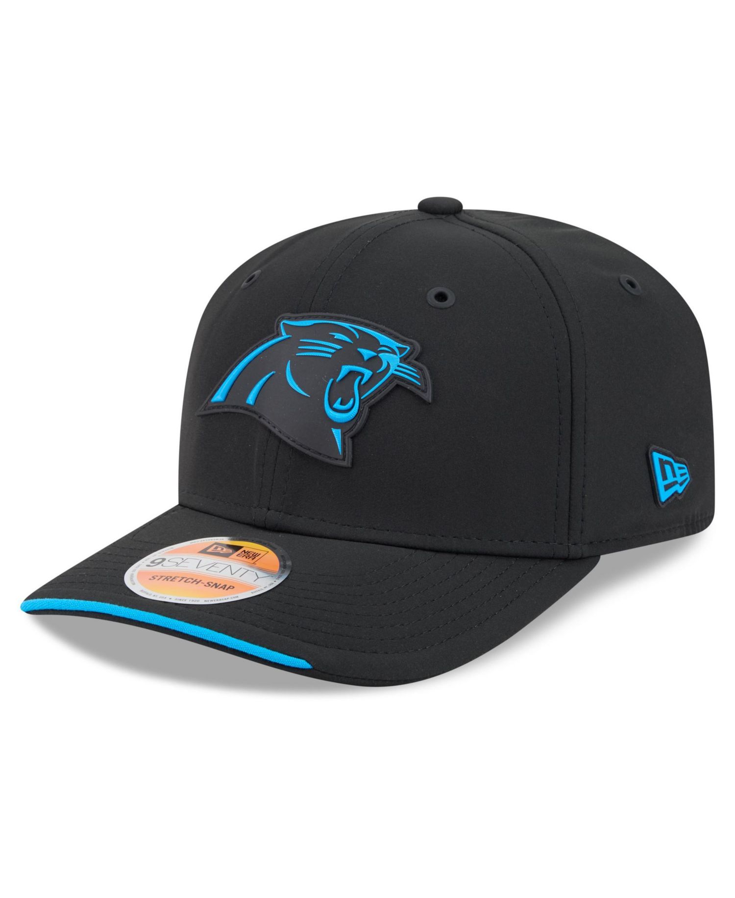 Men's Black Carolina Panthers 2026 Sideline 9SEVENTY Adjustable Hat