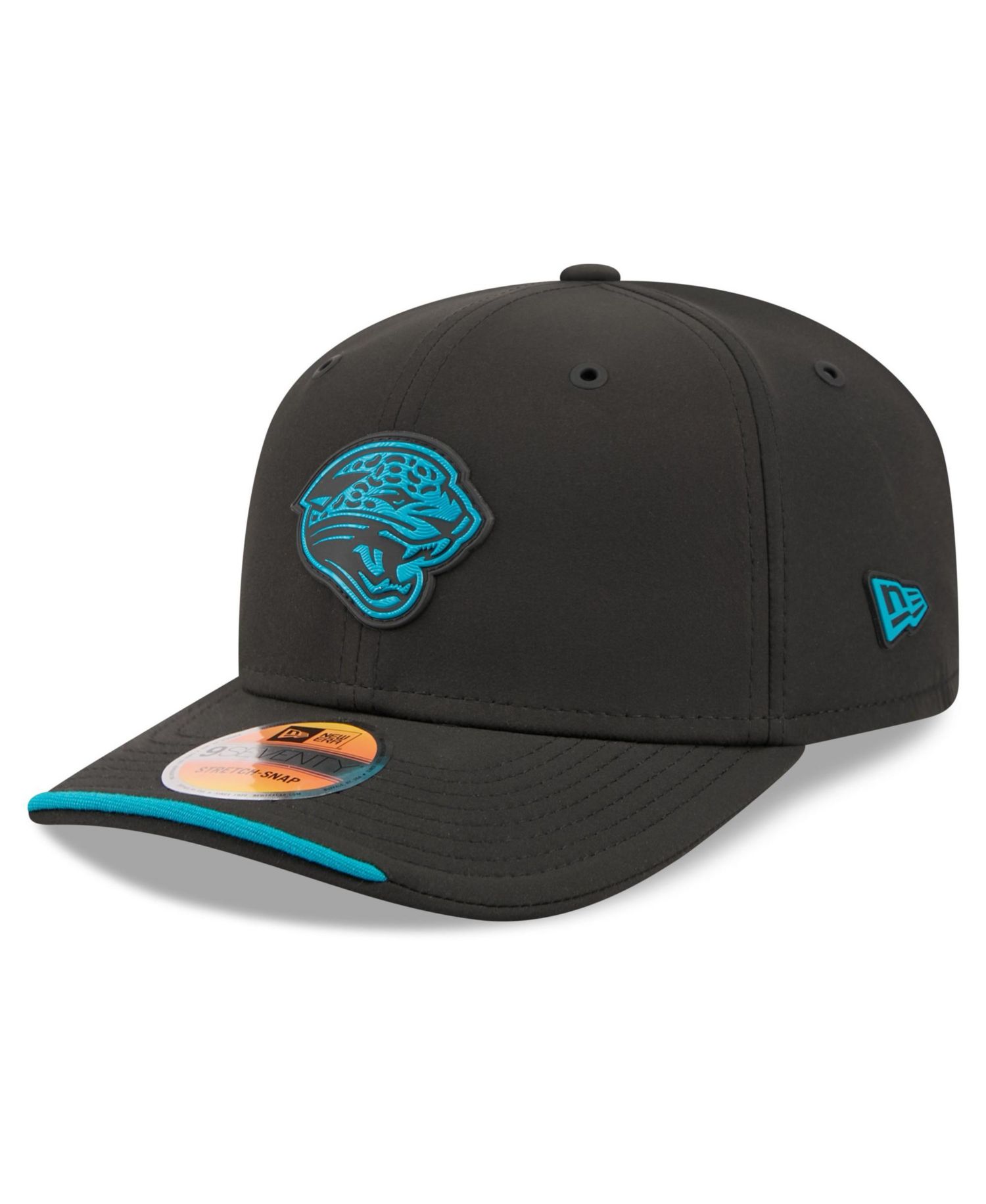 Men's Black Jacksonville Jaguars 2026 Sideline Throwback 9SEVENTY Adjustable Hat