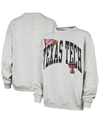 47 Brand Women's Gray Texas Tech Red Raiders Icon Fleece Sweatshirt