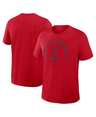 Men's Red Los Angeles Angels Authentic Collection Early&nbsp;Work Tri-Blend Dri-FIT T-Shirt