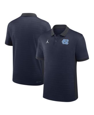 Men's Navy North Carolina Tar Heels 2026 Early Season Coaches Sideline Victory Stripe Dri-FIT Polo Shirt