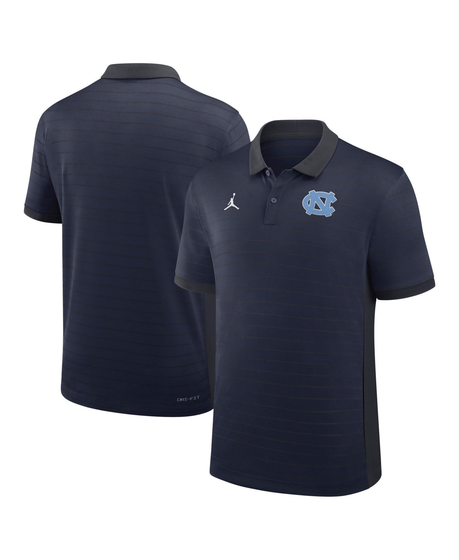 Men's Navy North Carolina Tar Heels 2026 Early Season Coaches Sideline Victory Stripe Dri-FIT Polo Shirt
