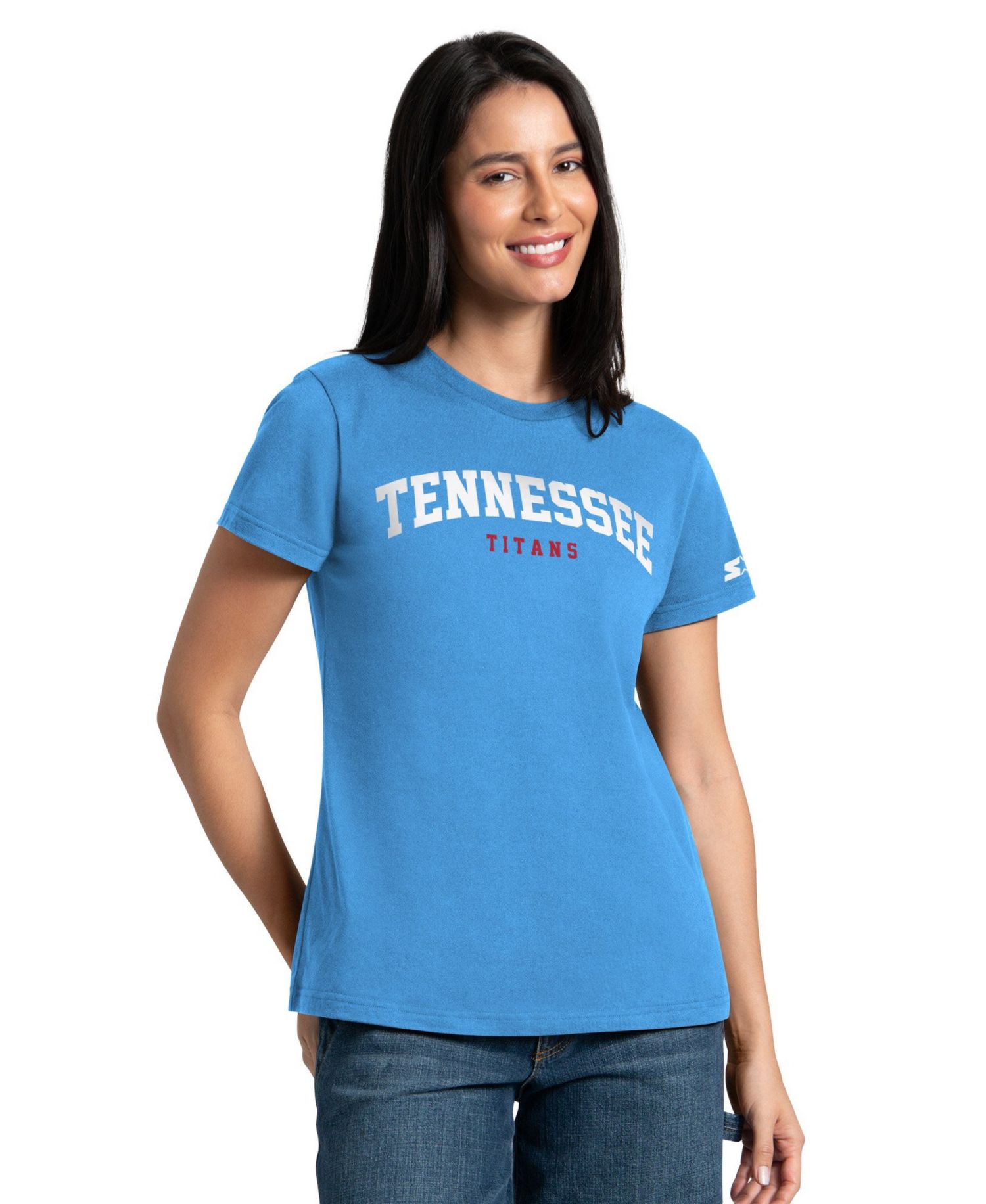 Women's 2-piece Light Blue/White Tennessee Titans T-Shirt