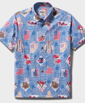 Men's Blue Philadelphia Phillies Americana Button-Up Shirt
