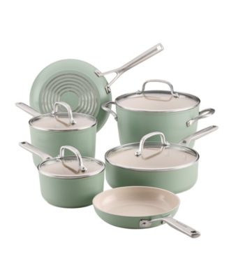 Hard-Anodized Ceramic Induction 10- Piece Cookware Set
