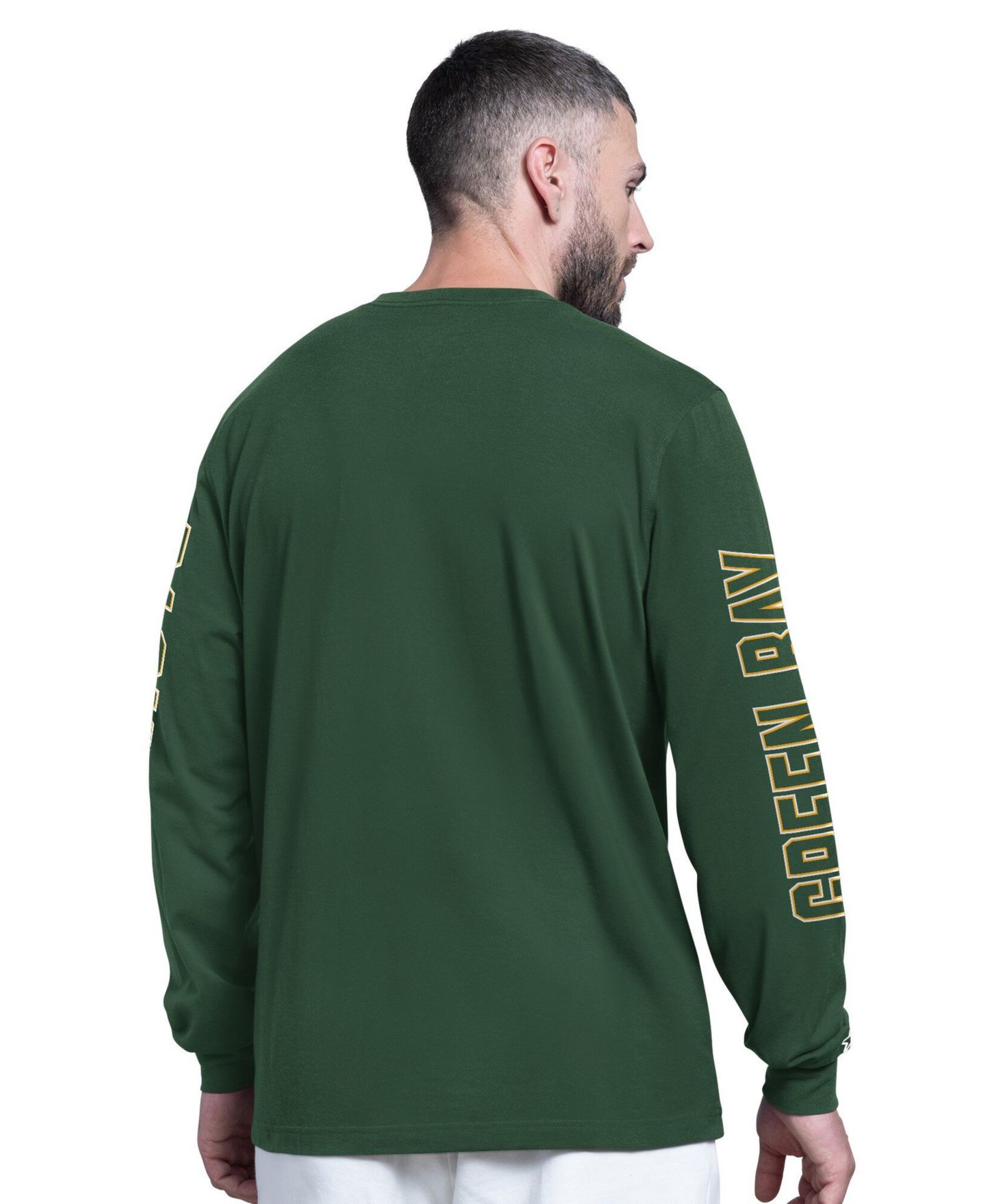 Мужская футболка Starter Green Bay Packers Clutch Hit II Long-Sleeve — фото 4
