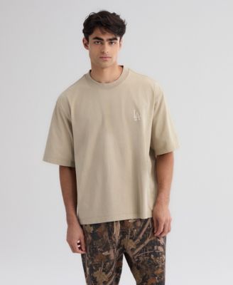 Men's Sepia Tint Los Angeles Dodgers Iconic Heavyweight T-Shirt