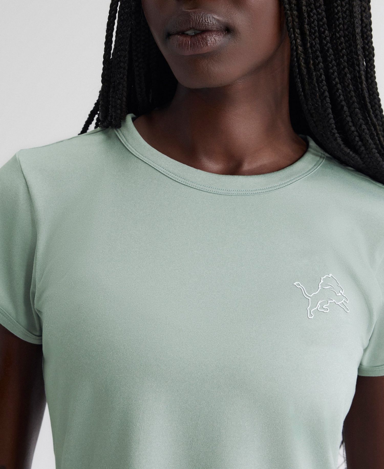 Women's Mint Detroit Lions Clutch T-Shirt