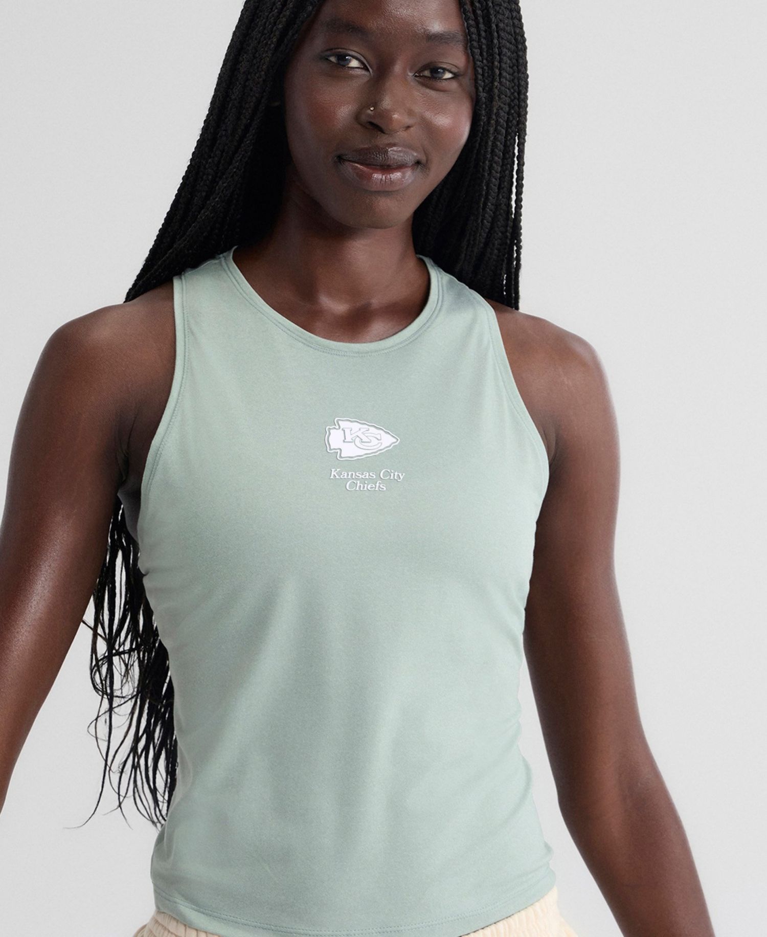 Women's Mint Kansas City Chiefs Clutch Tank Top