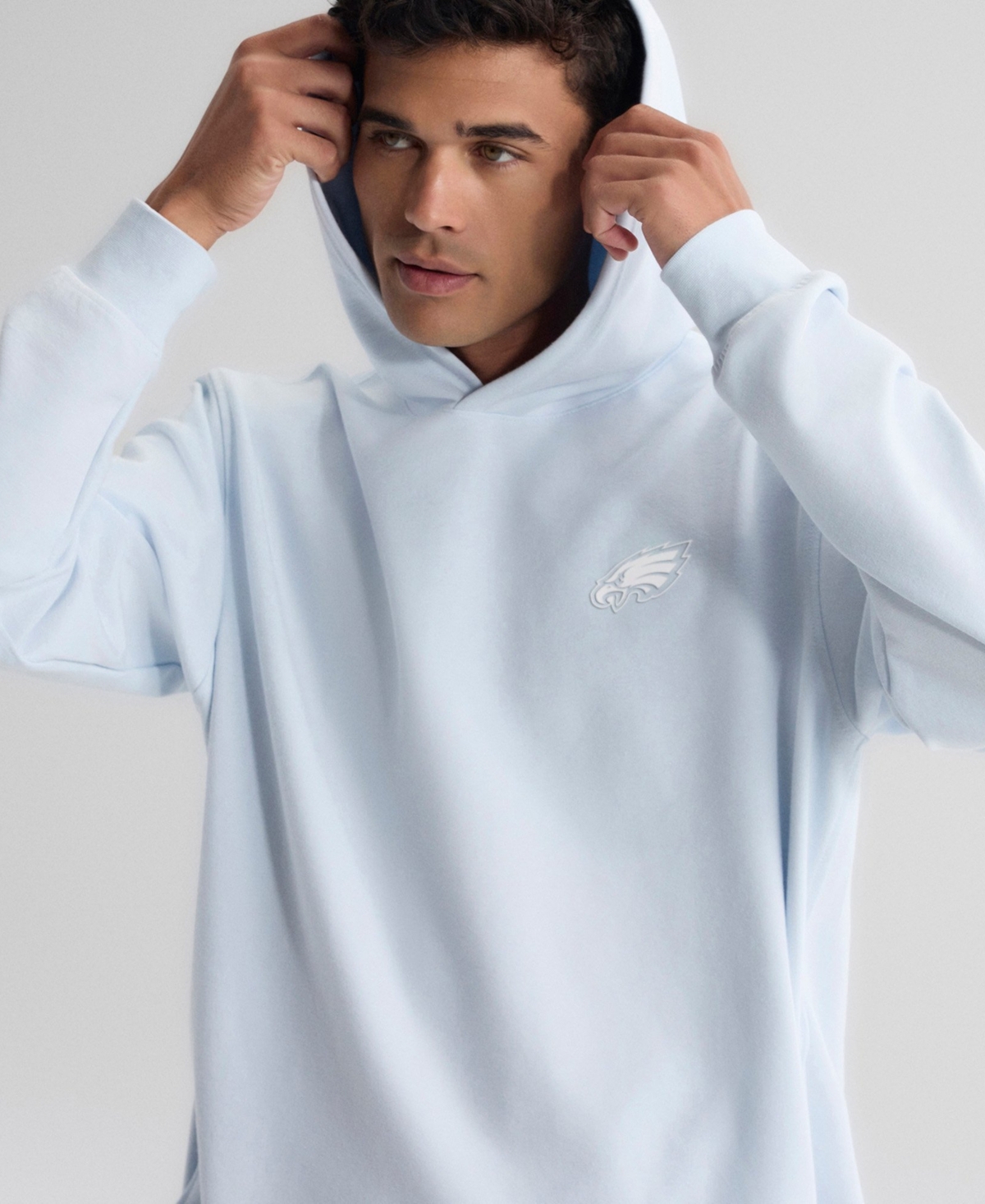 Fanatics Men's Light Blue Philadelphia Eagles Clutch Tri-Blend Hoodie