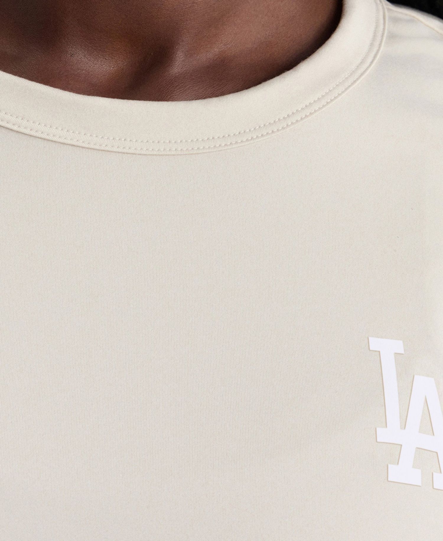 Women's Beige Los Angeles Dodgers Clutch T-Shirt