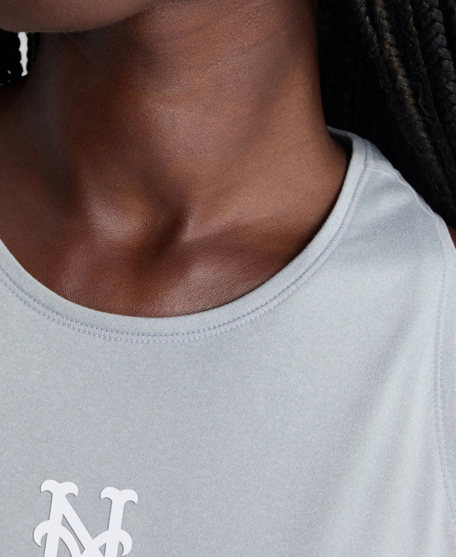Women's New York Mets Clutch Athletic-Fit Crewneck Tank Top