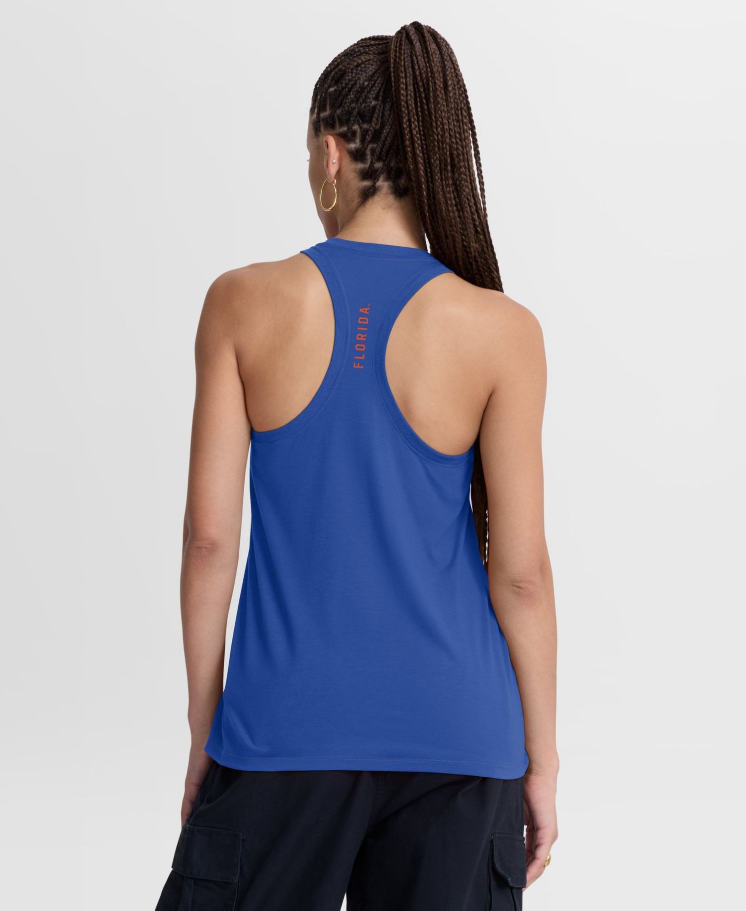 Women's Orange/Royal Florida Gators Tri-Blend Dri-FIT Racerback Tank Top
