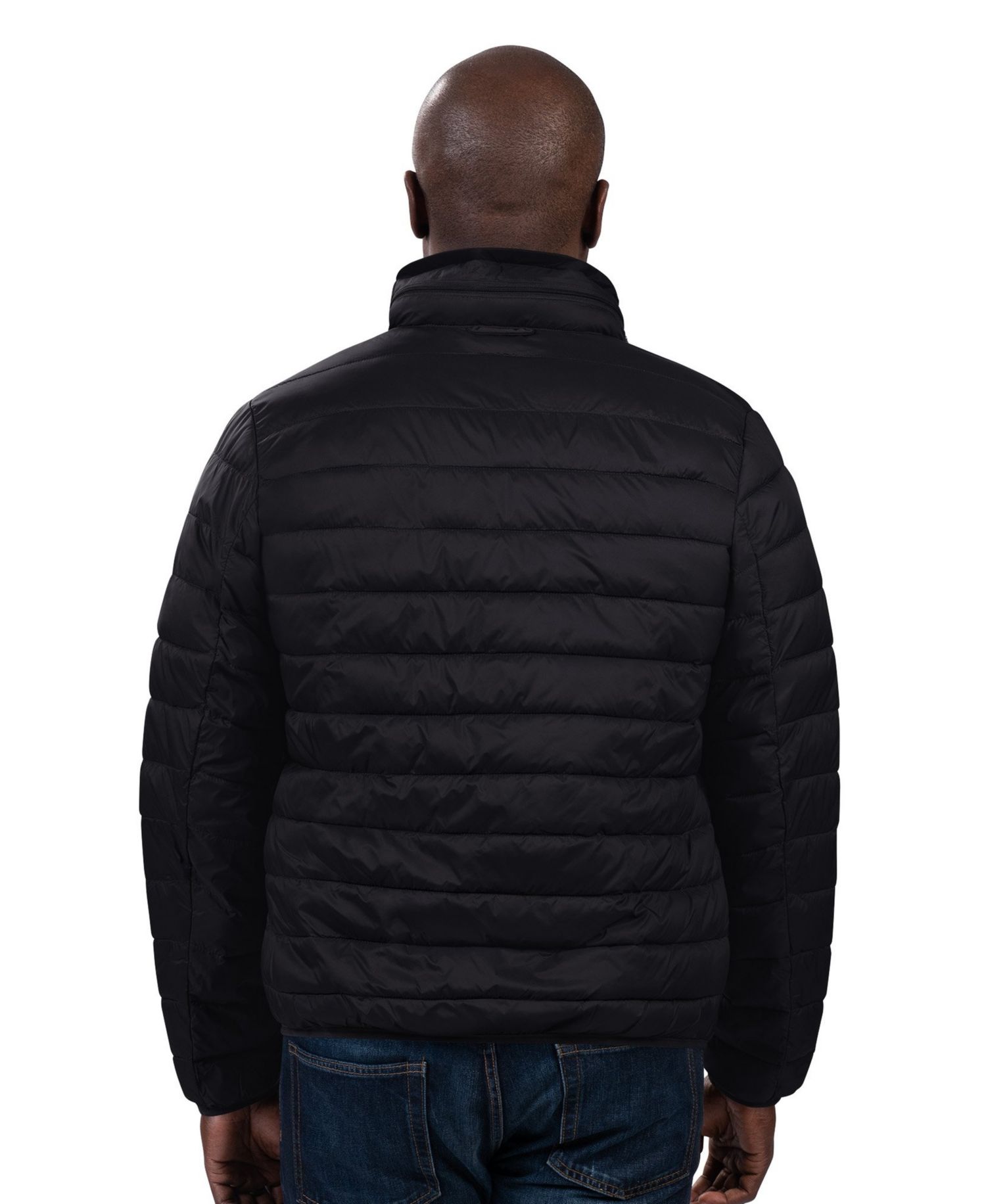 Men's Black Baltimore Orioles Packable Neck Pillow Full-Zip Puffer Jacket