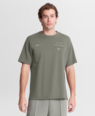 Men's Olive Texas Rangers Statement Dri-FIT Primary T-Shirt
