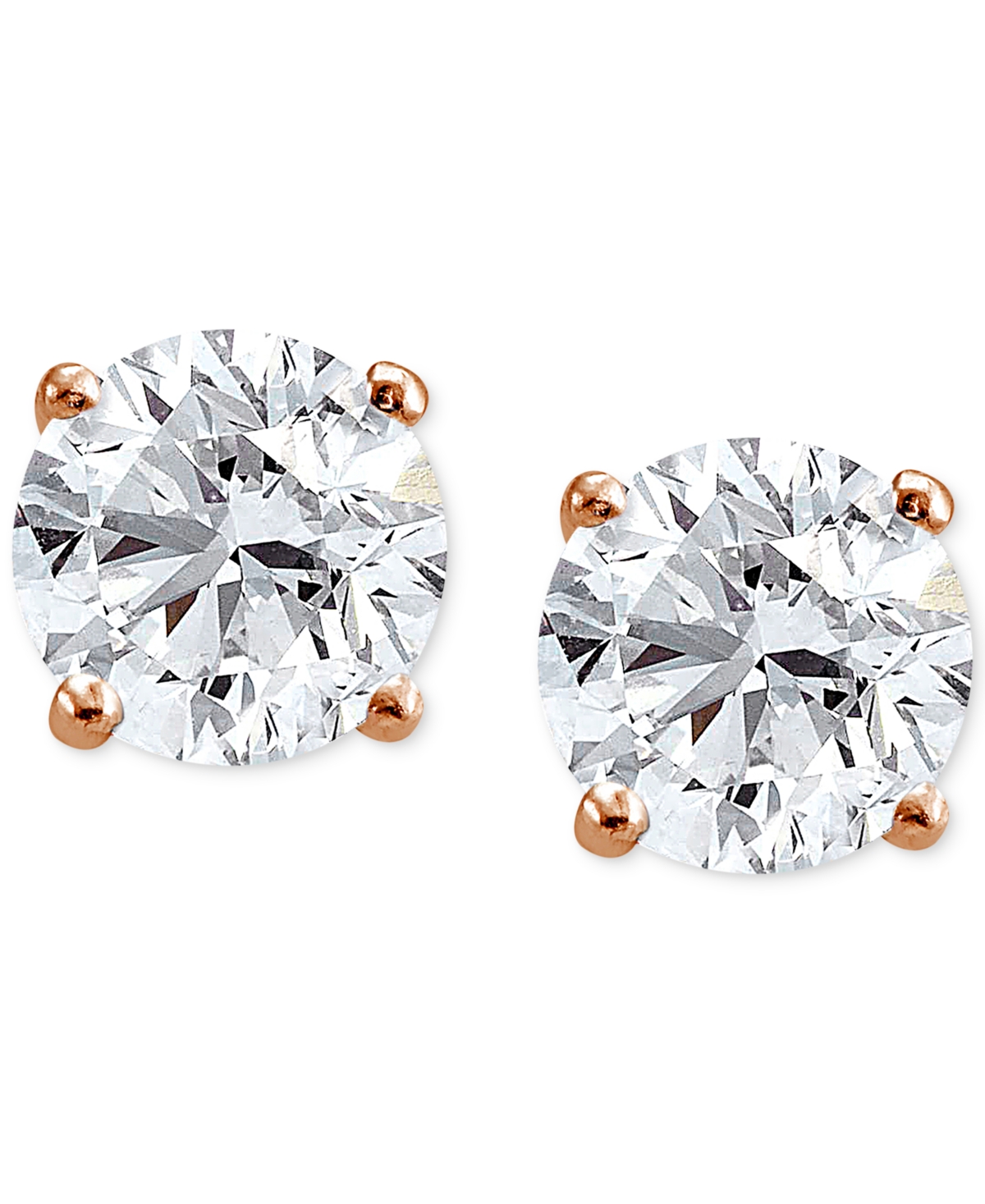 Giani Bernini Cubic Zirconia Sterling Silver Stud Earrings, Created for Macy's