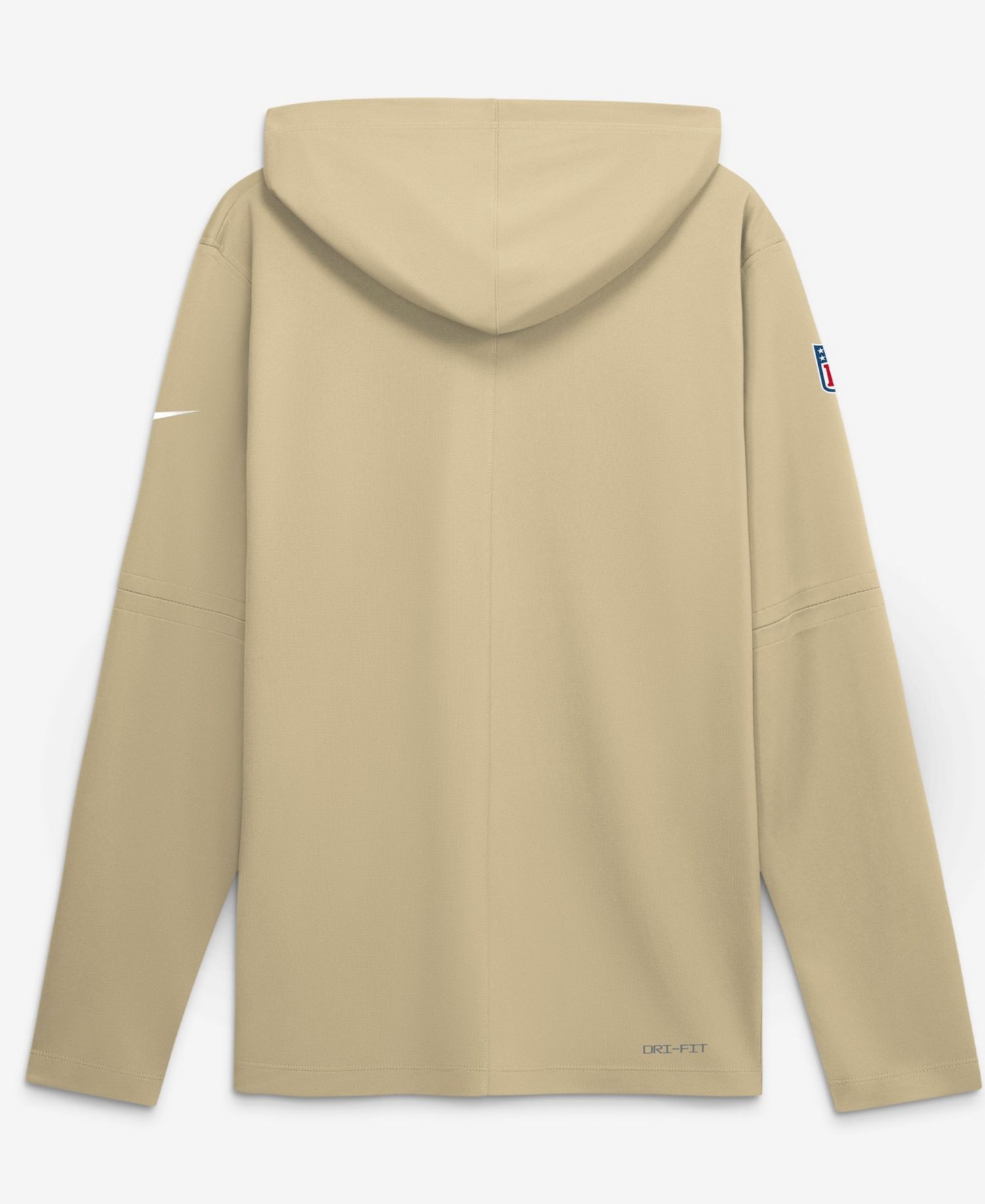 Men's Gold New Orleans Saints Sideline Alternate Lightweight Long Sleeve Hooded Dri-FIT T-Shirt