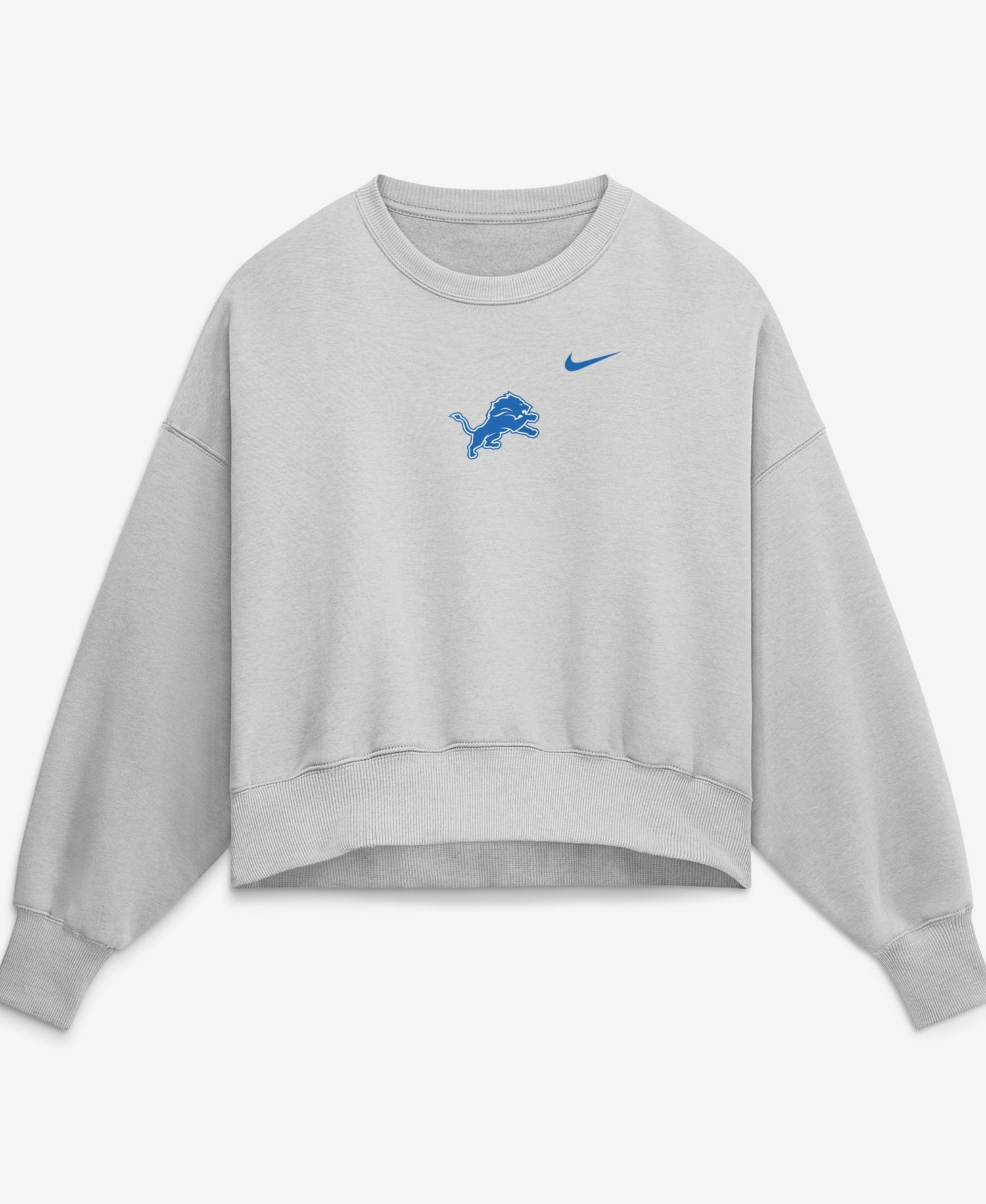 Women's Gray Detroit Lions Oversized Primetime Phoenix Fleece Sweatshirt