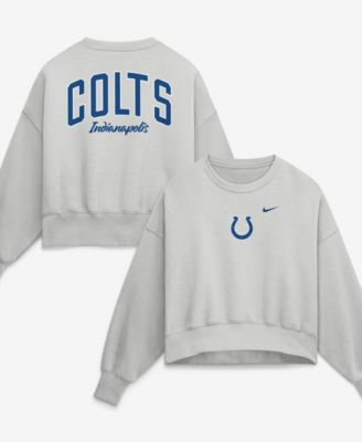Women's Gray Indianapolis Colts Oversized Primetime Phoenix Fleece Sweatshirt