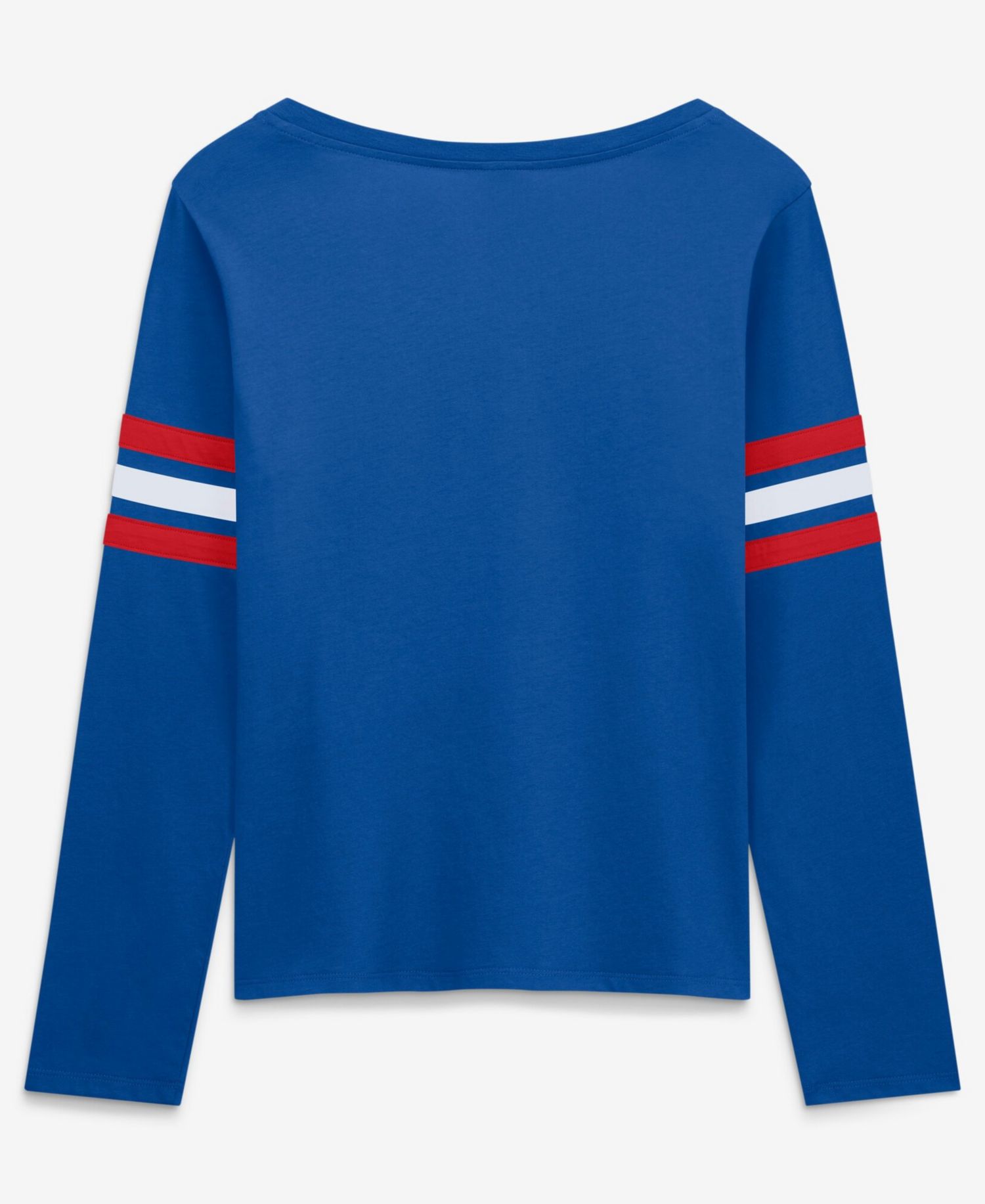 Women's Royal Buffalo Bills Team First Coverage Scheme Lace-UpLong Sleeve T-Shirt