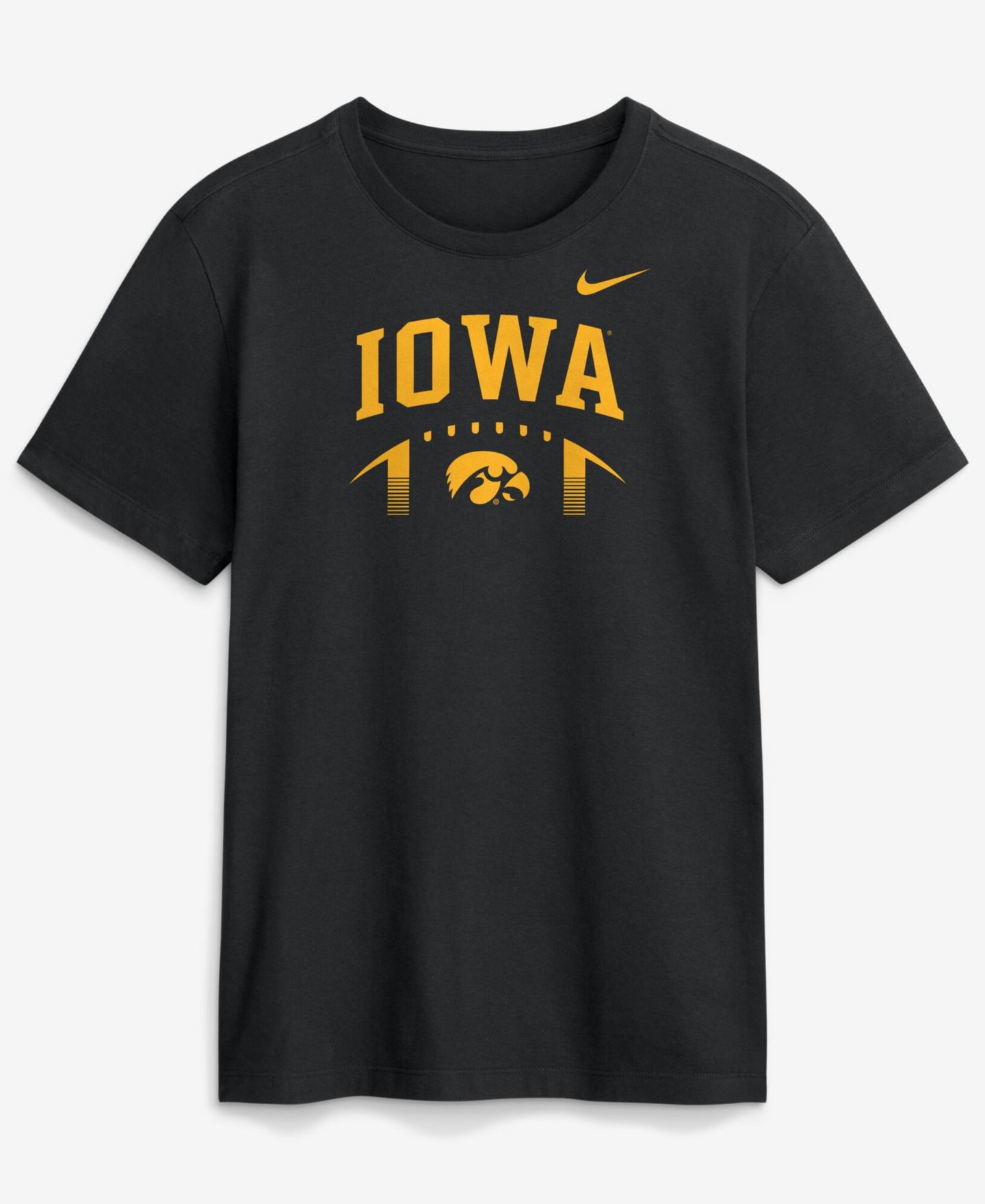 Мужская футболка Nike Black Iowa Hawkeyes Primetime Football Icon — фото 1