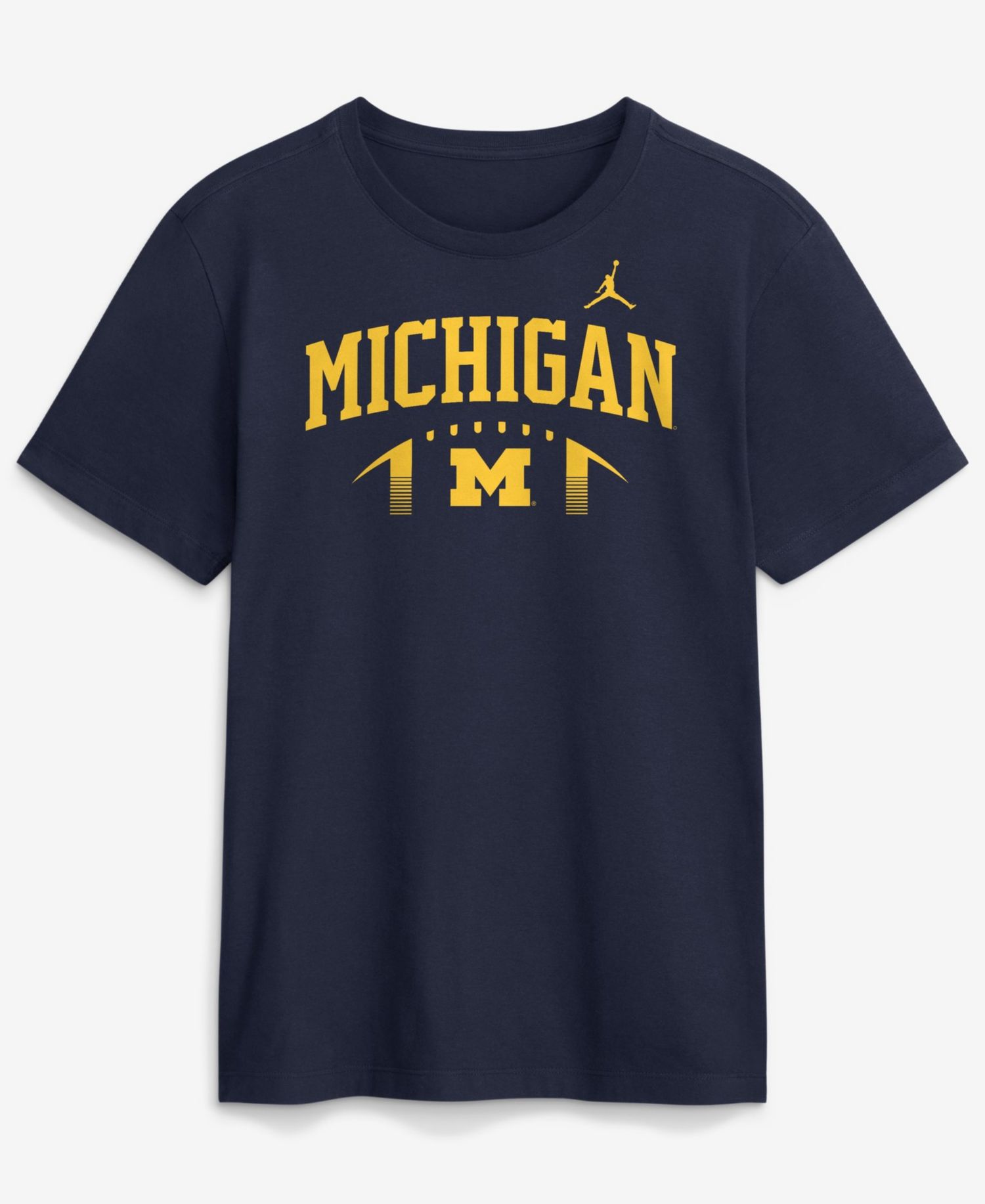 Men's Navy Michigan Wolverines Primetime Football Icon T-Shirt