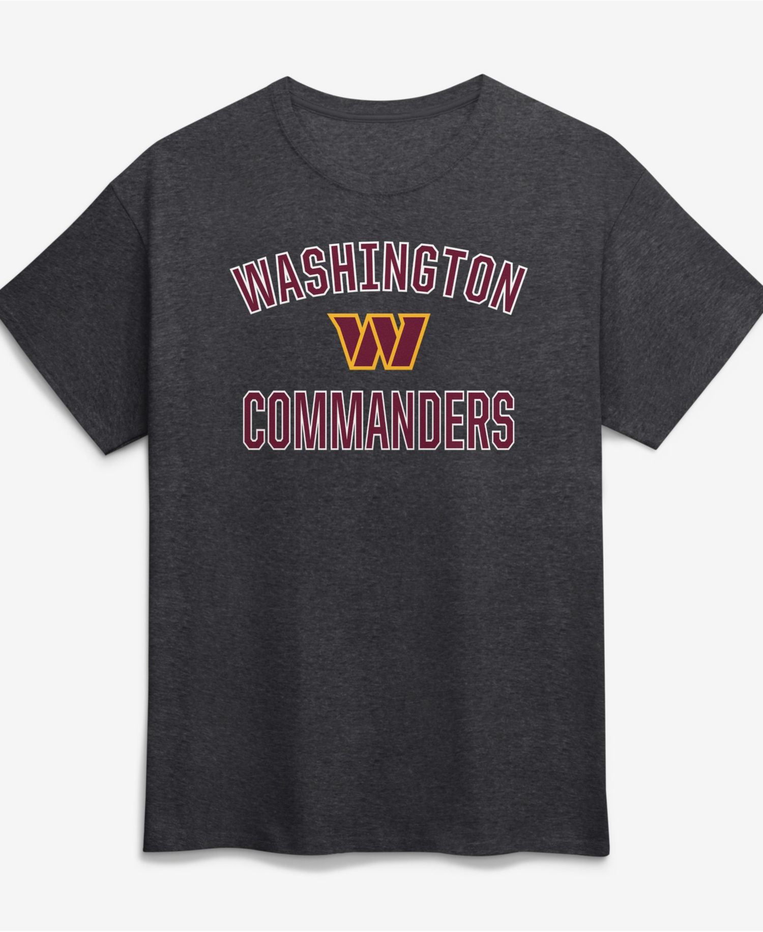 Men's Charcoal Washington Commanders Cotton Victory Arch T-Shirt