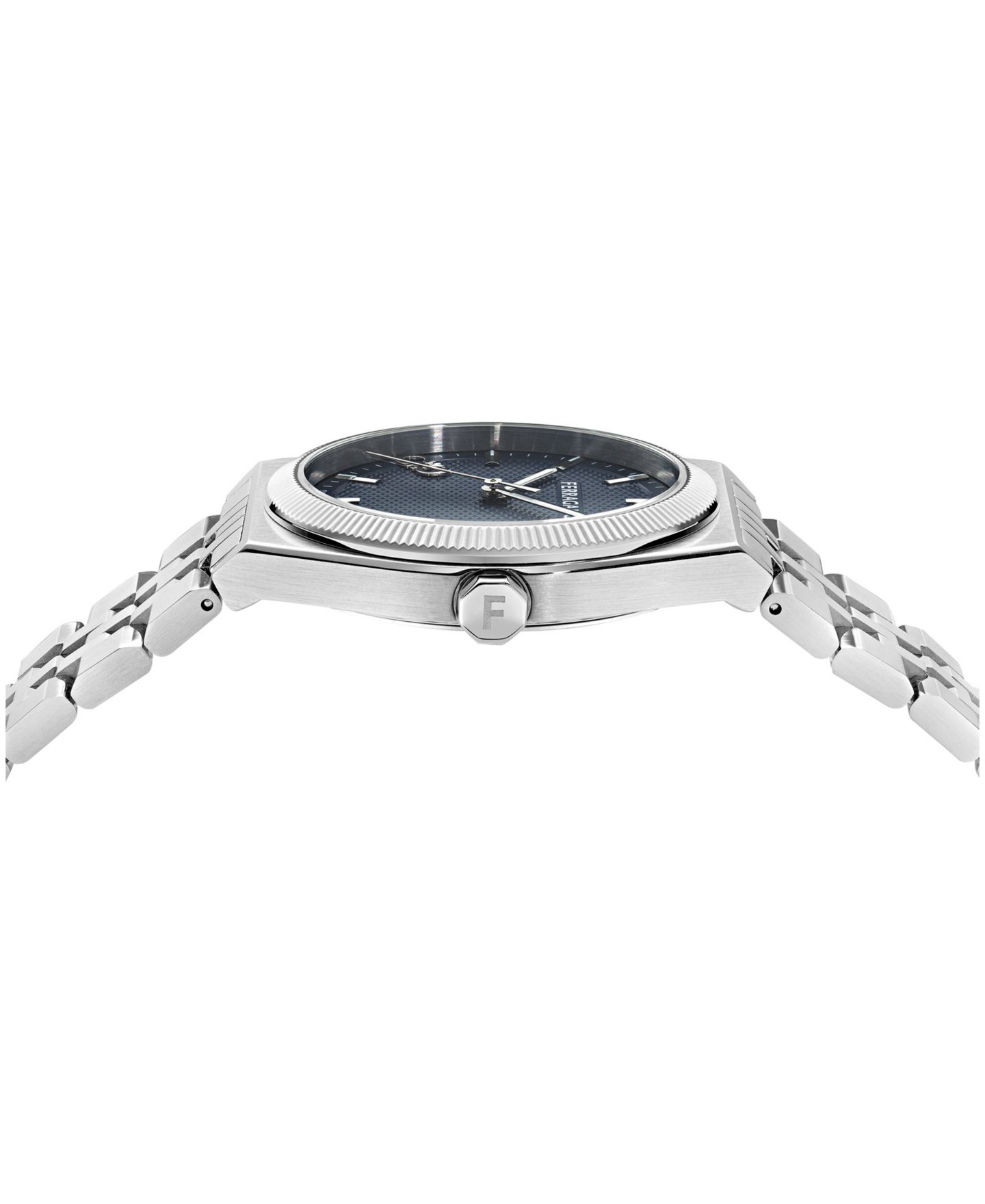 Мужские часы Ferragamo Silver Stainless Steel Bracelet Watch 40mm — фото 2