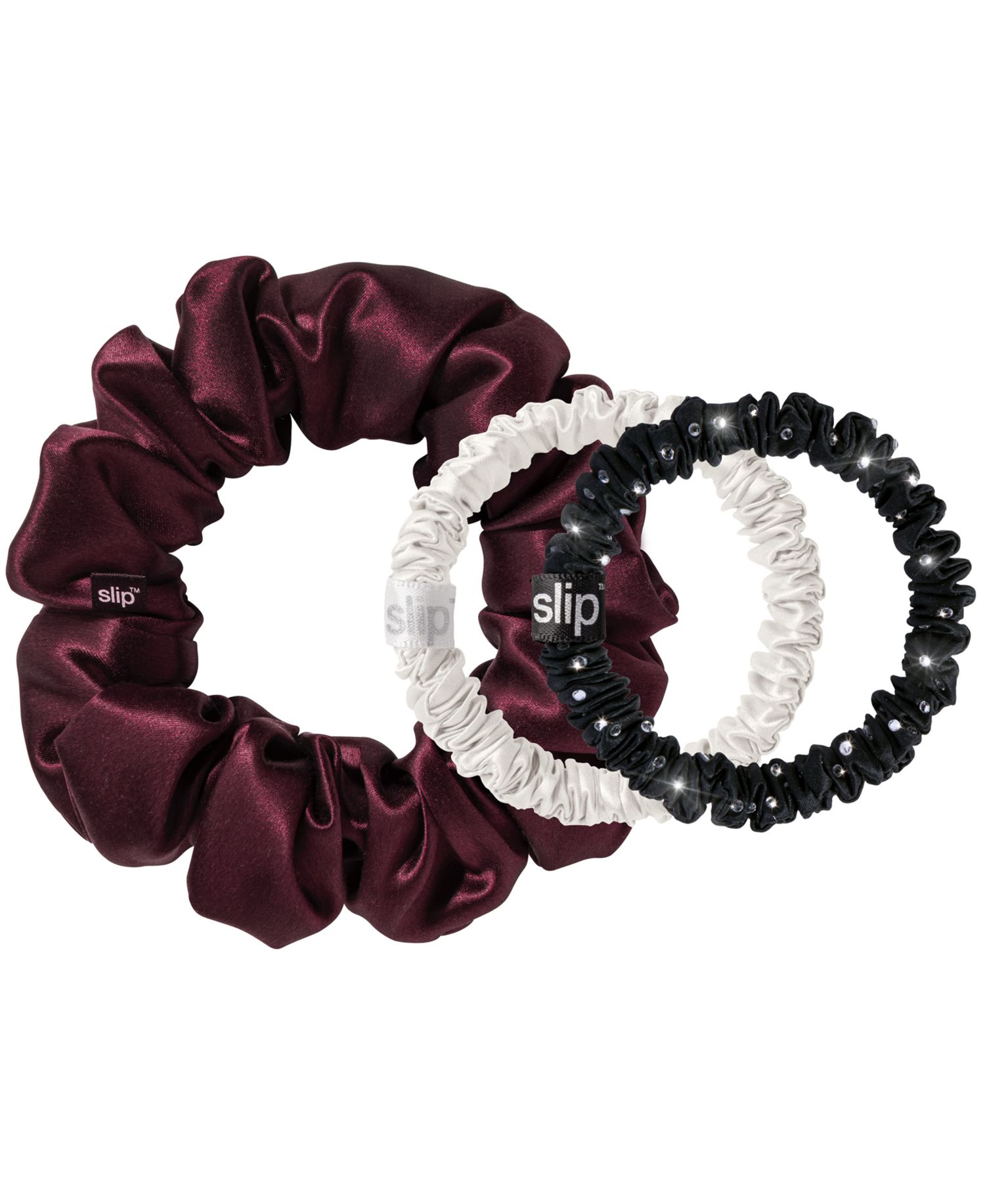 Pure Silk Assorted Scrunchies Mystery Box, Set of 4