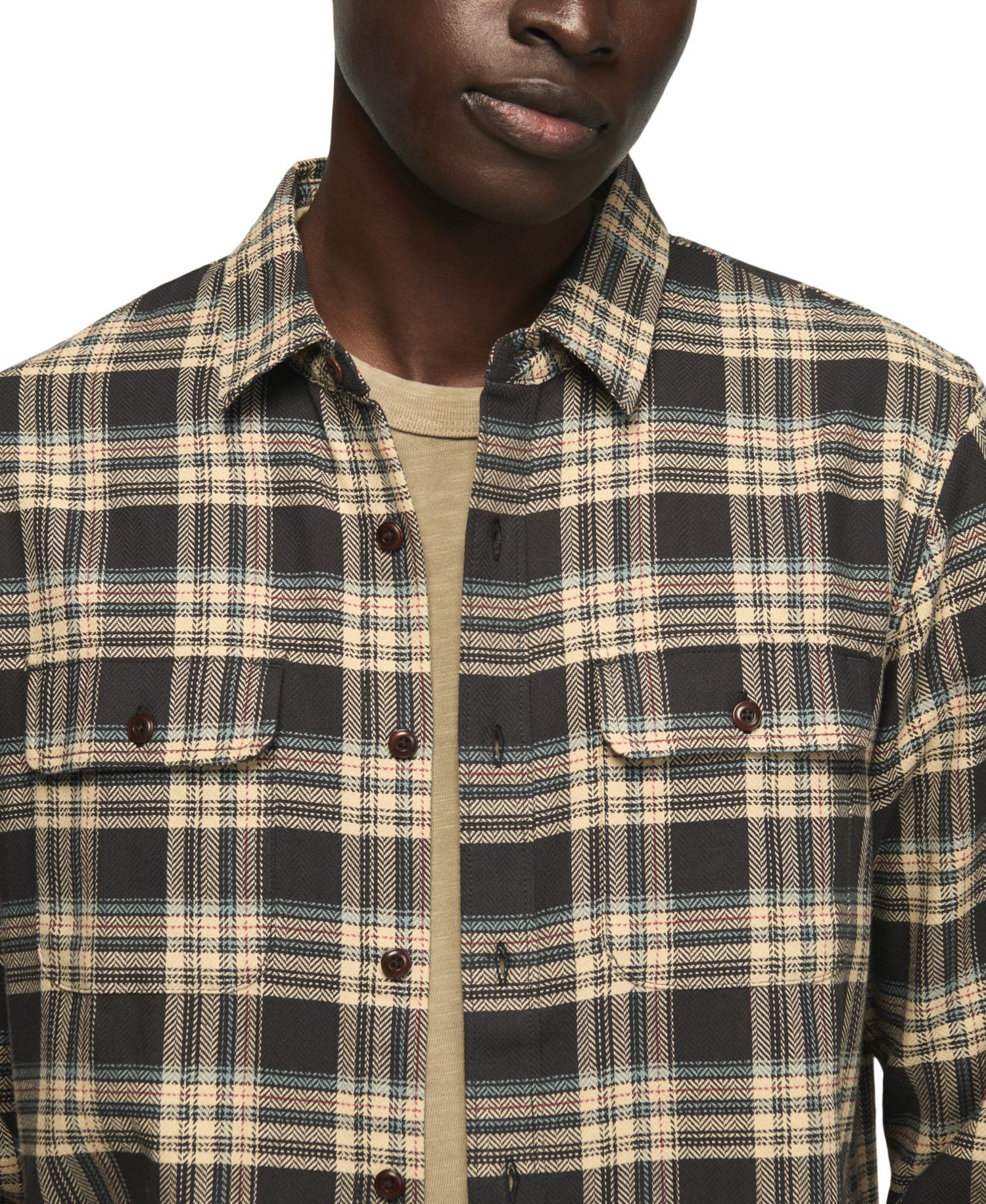 Men's Humboldt Herringbone Plaid Shirt