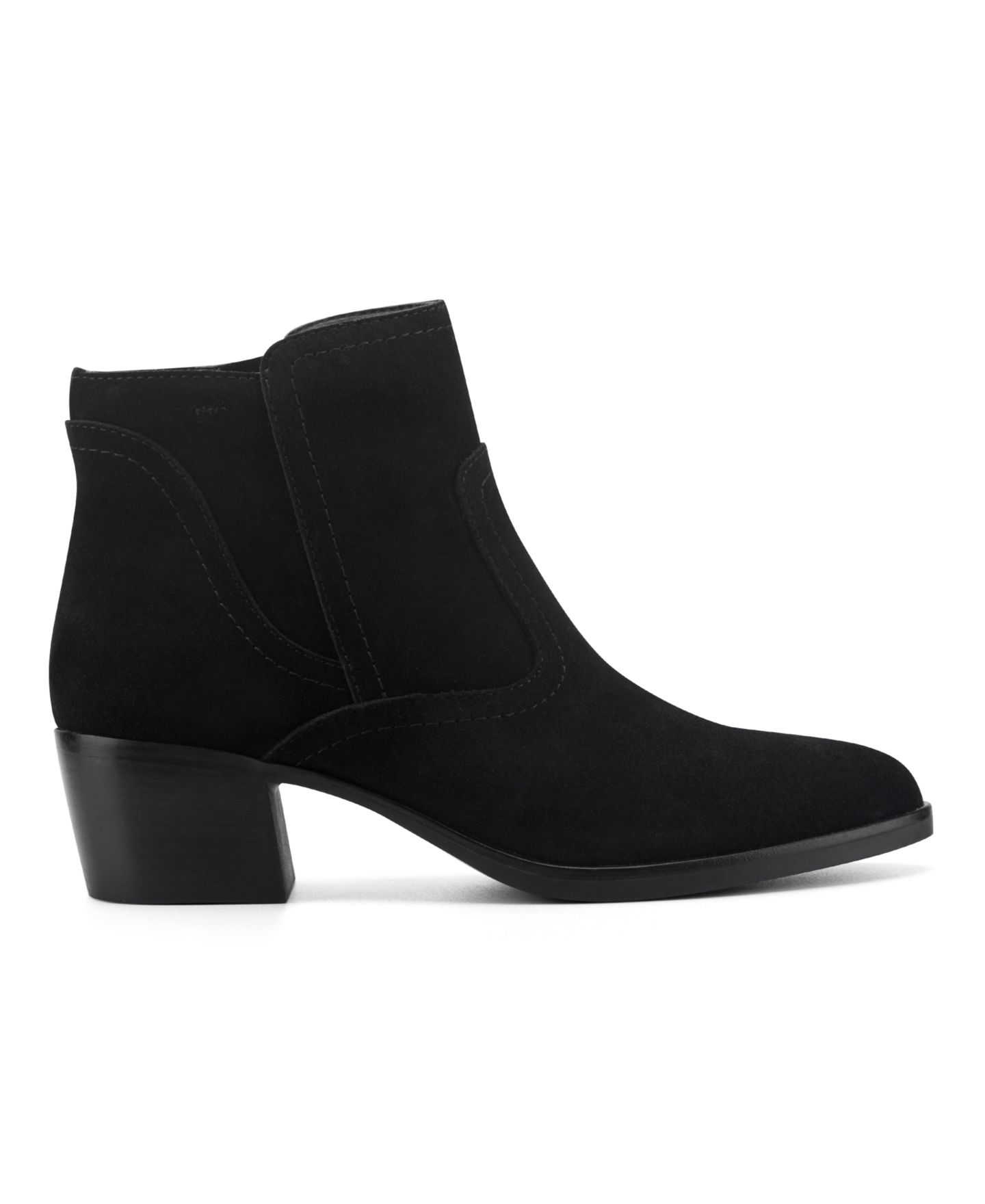 Женские ботинки Easy Spirit Haya eFlex Block Heel Booties, цвет: Чёрный замшевый — фото 2