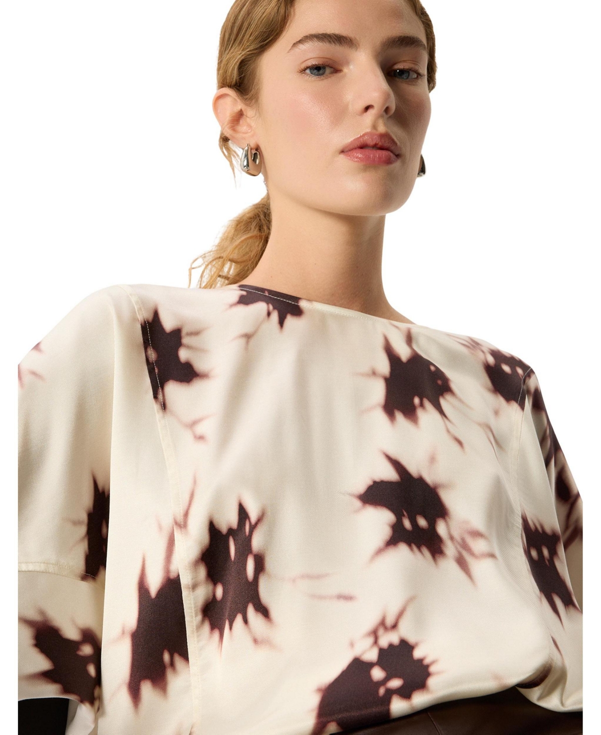 Whistles Women's Shadow Floral Viscose Blouse
