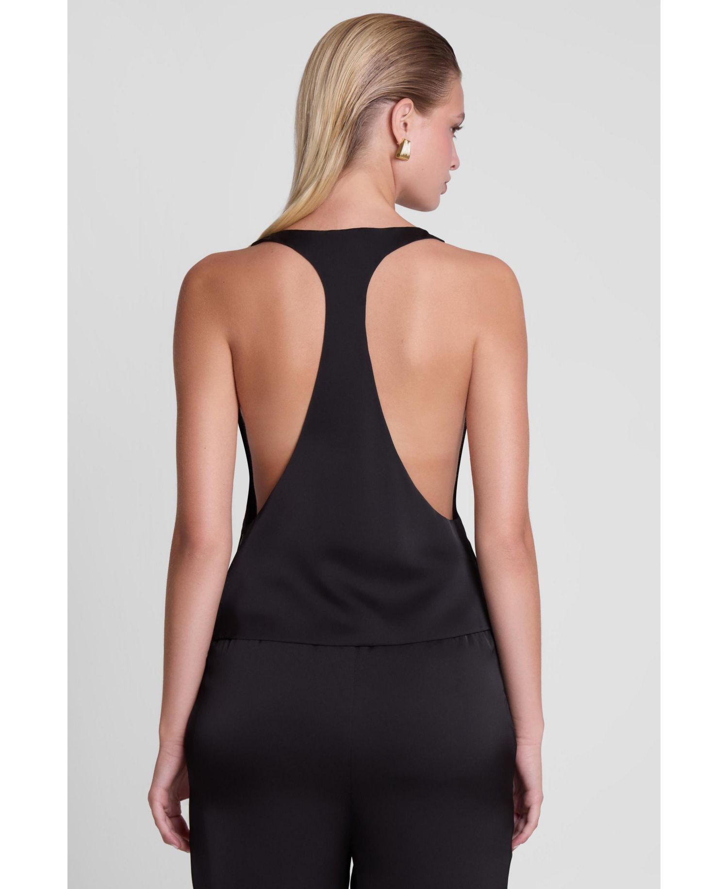 Women's Suri Plunge Satin Racerback Top
